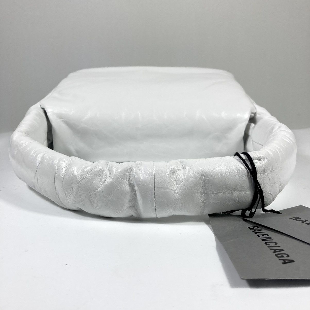 Balenciaga Balenciaga Small Monaco Leather Shoulder Bag Optic White NEW Size ONE SIZE - 17 Thumbnail