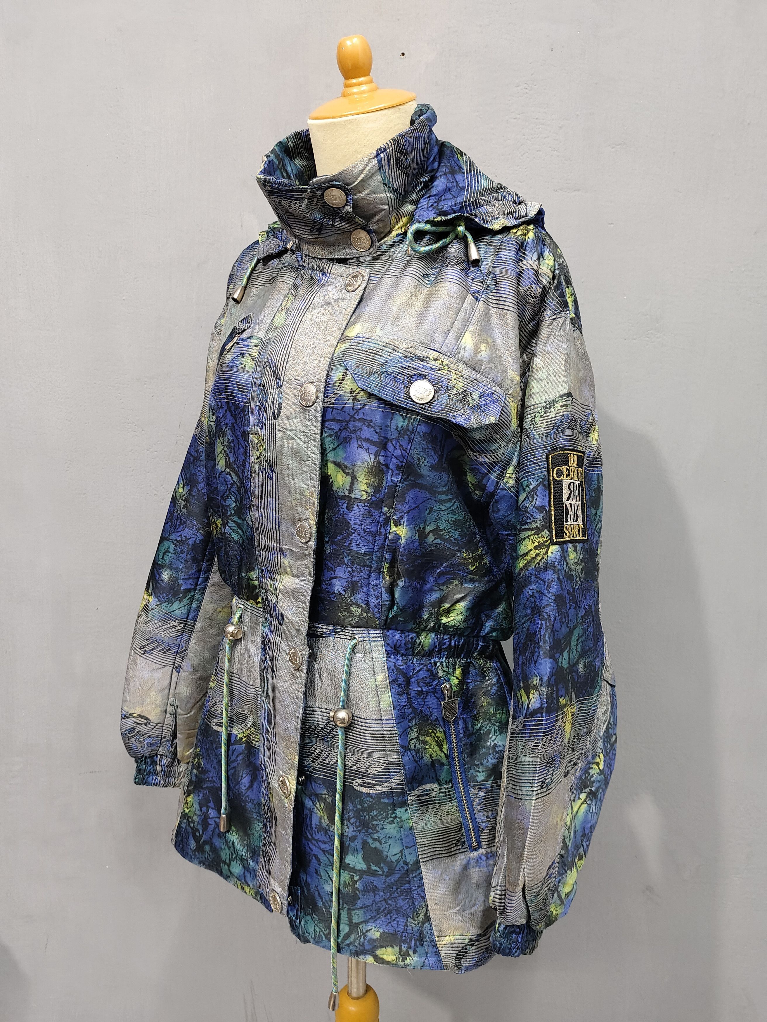 Cerruti 1881 90s Cerruti 1881 Sport Abstrac Art Graphic Parka Jacket Size US M / EU 48-50 / 2 - 10 Thumbnail