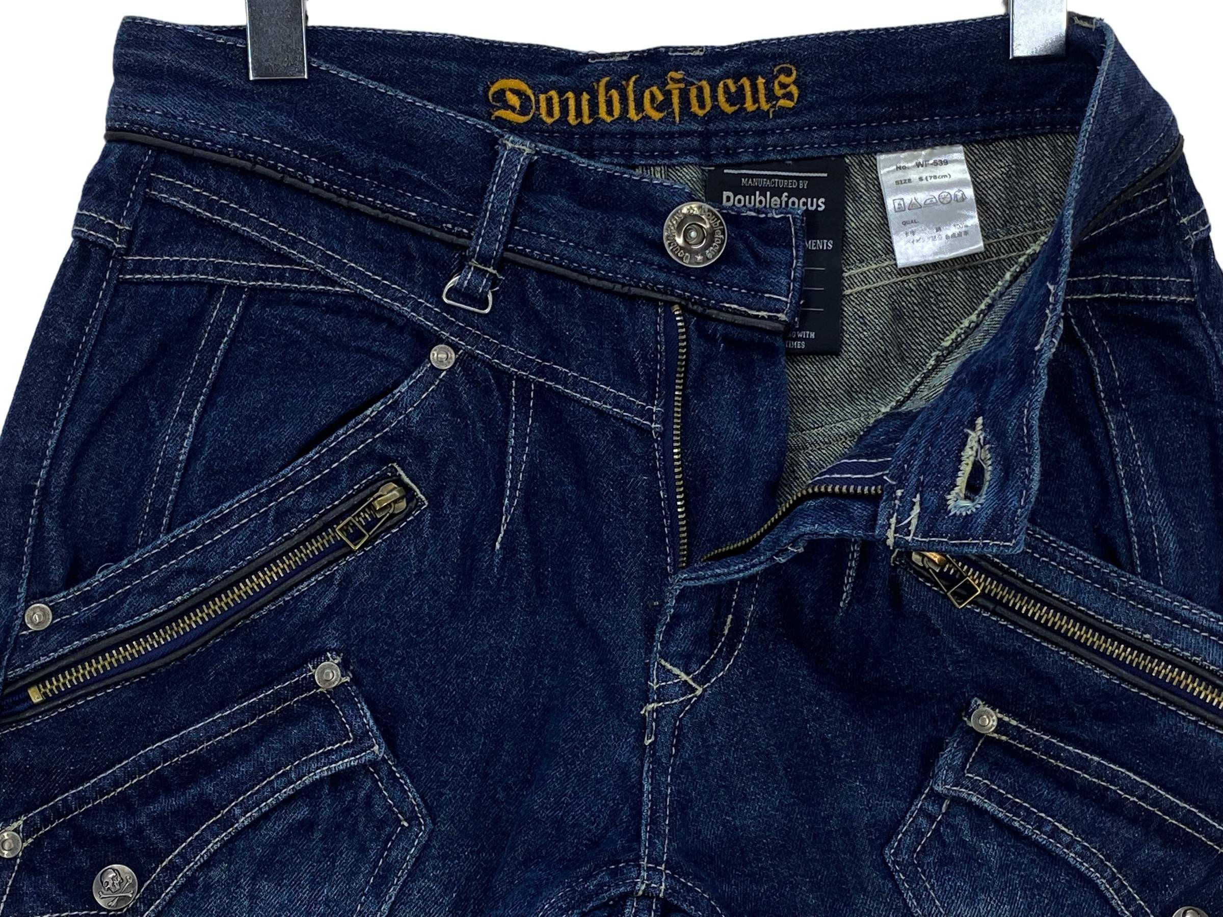 Japanese Brand Double Focus Cargo Jeans Multipocket Jeans Bondage Jeans Size US 29 - 10 Thumbnail
