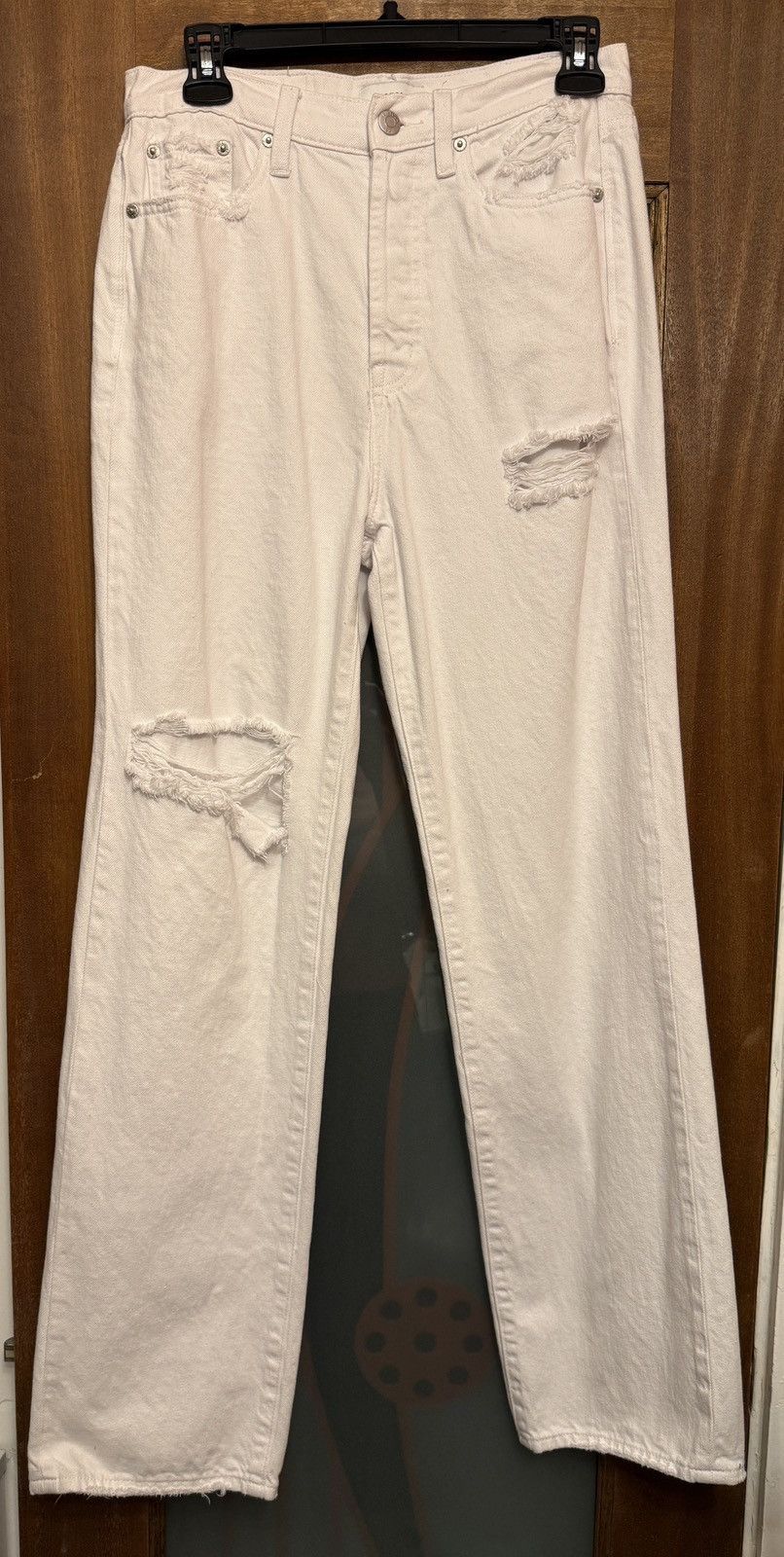 Pistola Pistola Women’s The Cassie White Destroyed High Rise Jeans Size 26" / US 2 / IT 38 - 1 Thumbnail