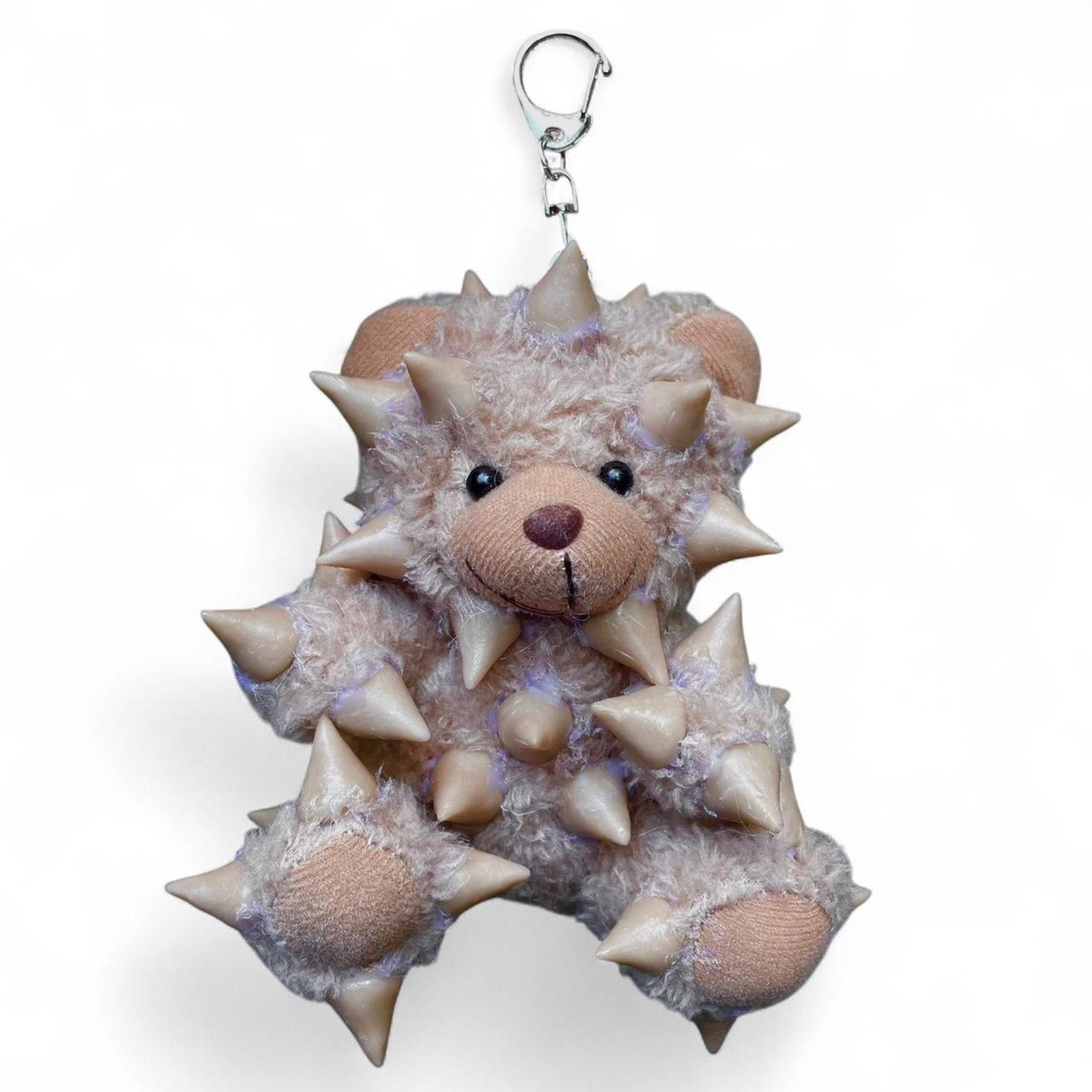 Other Teddy Bear Charm Brown Spiked Handmade Size ONE SIZE - 1 Thumbnail