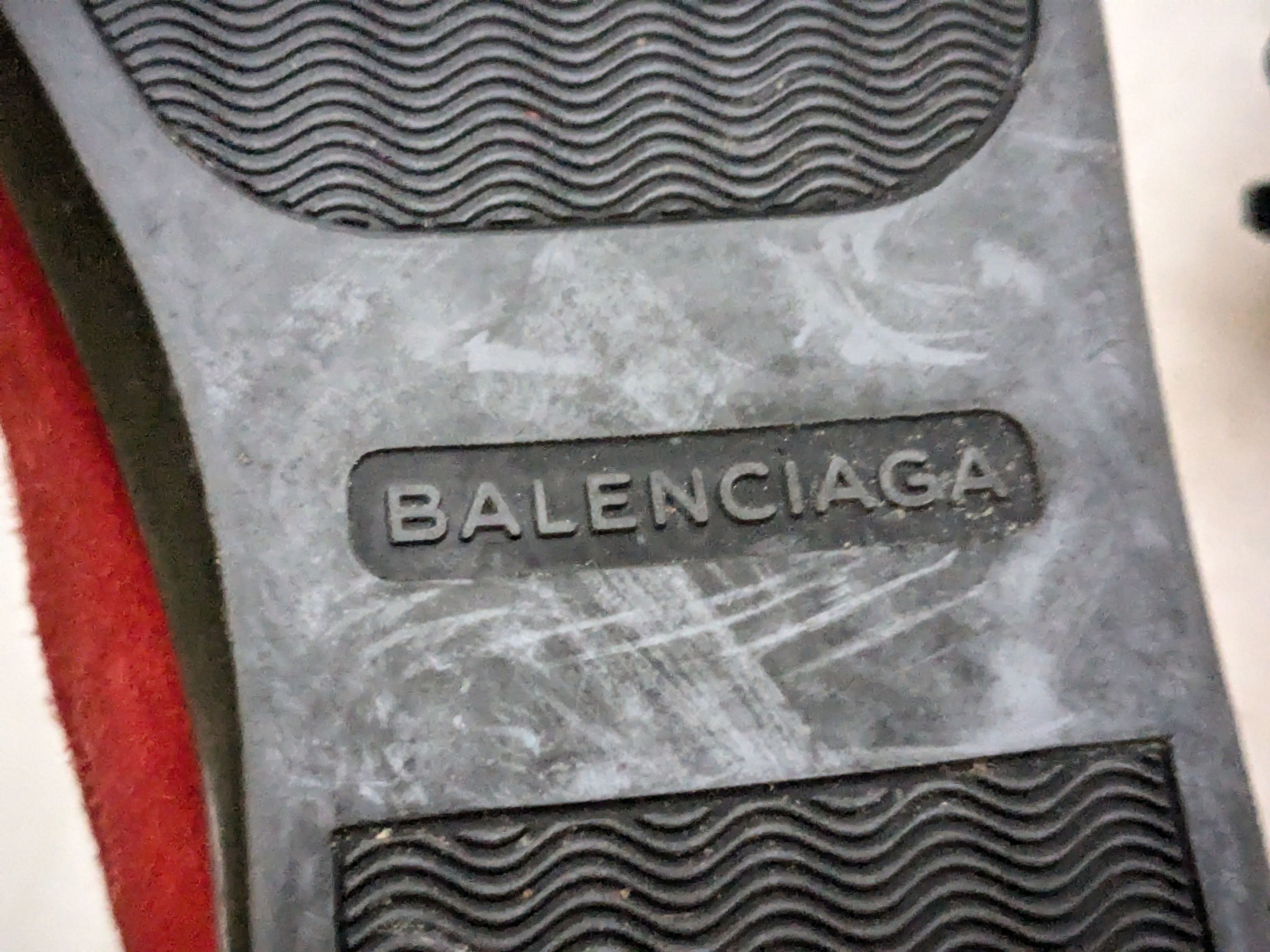 Balenciaga Balenciaga Arena Red Black High Tops 14 Suede Leather Size US 14 / EU 47 - 16 Thumbnail