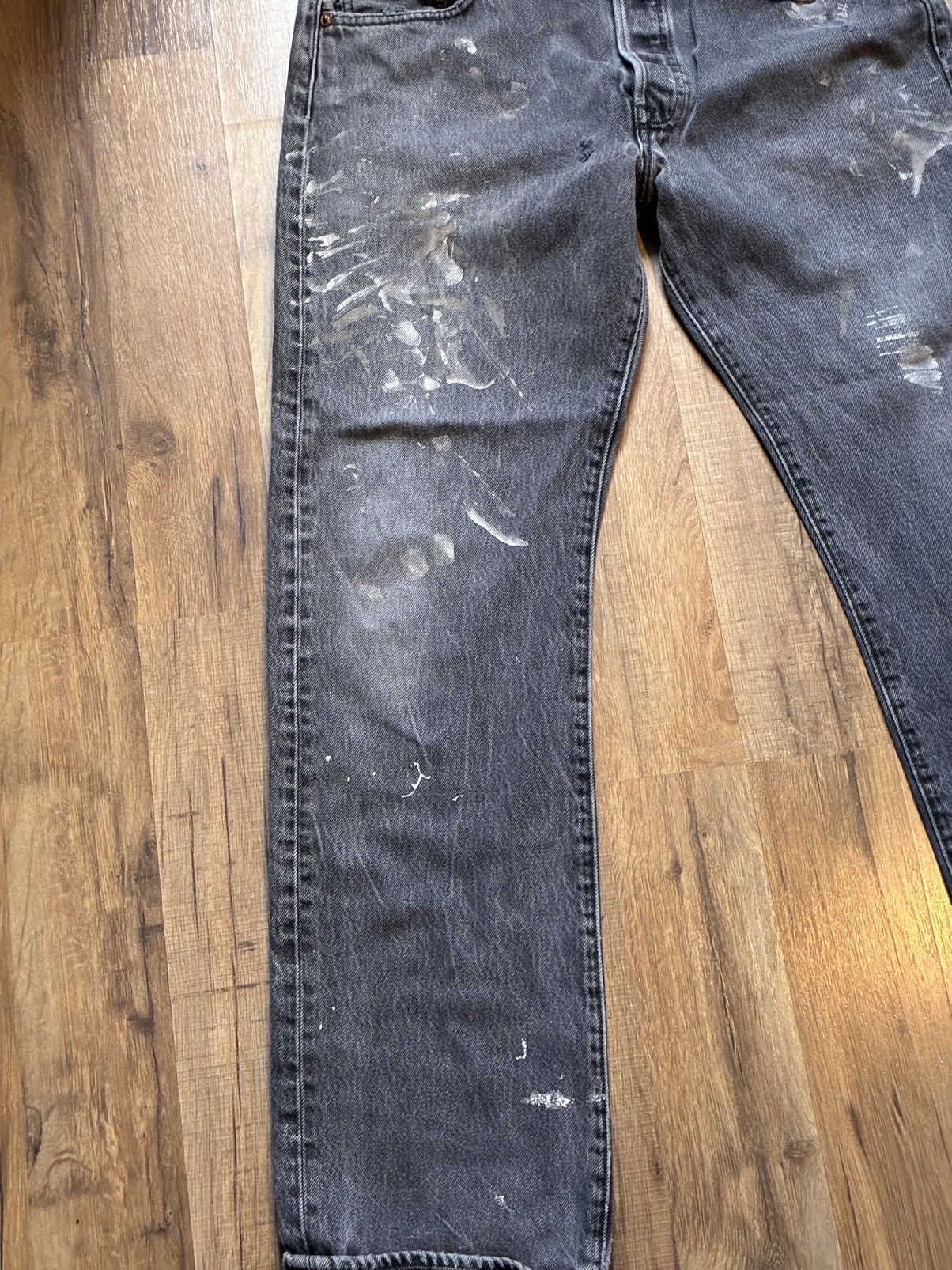 Levi's Vintage Clothing Vintage grey Levi’s paint denim Size US 32 / EU 48 - 3 Thumbnail