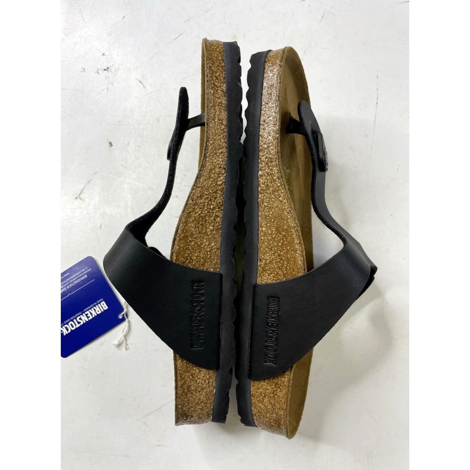 Birkenstock VINTAGE Birkenstock Gizeh Sandal? 36 Black Birko-Flor Germany Slides US 5 Women's Sandal Size US 5 / IT 35 - 6 Thumbnail