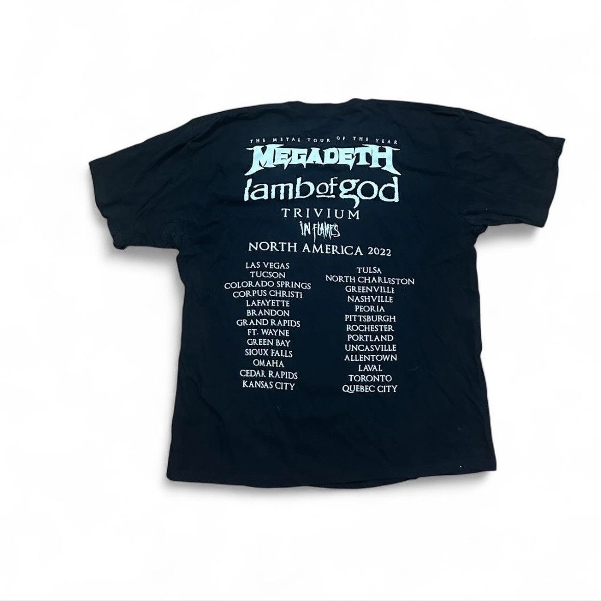 Other Megadeth x Lamb of God Metal Tour of the Year 2022 Band Tee Size US L / EU 52-54 / 3 - 2 Thumbnail