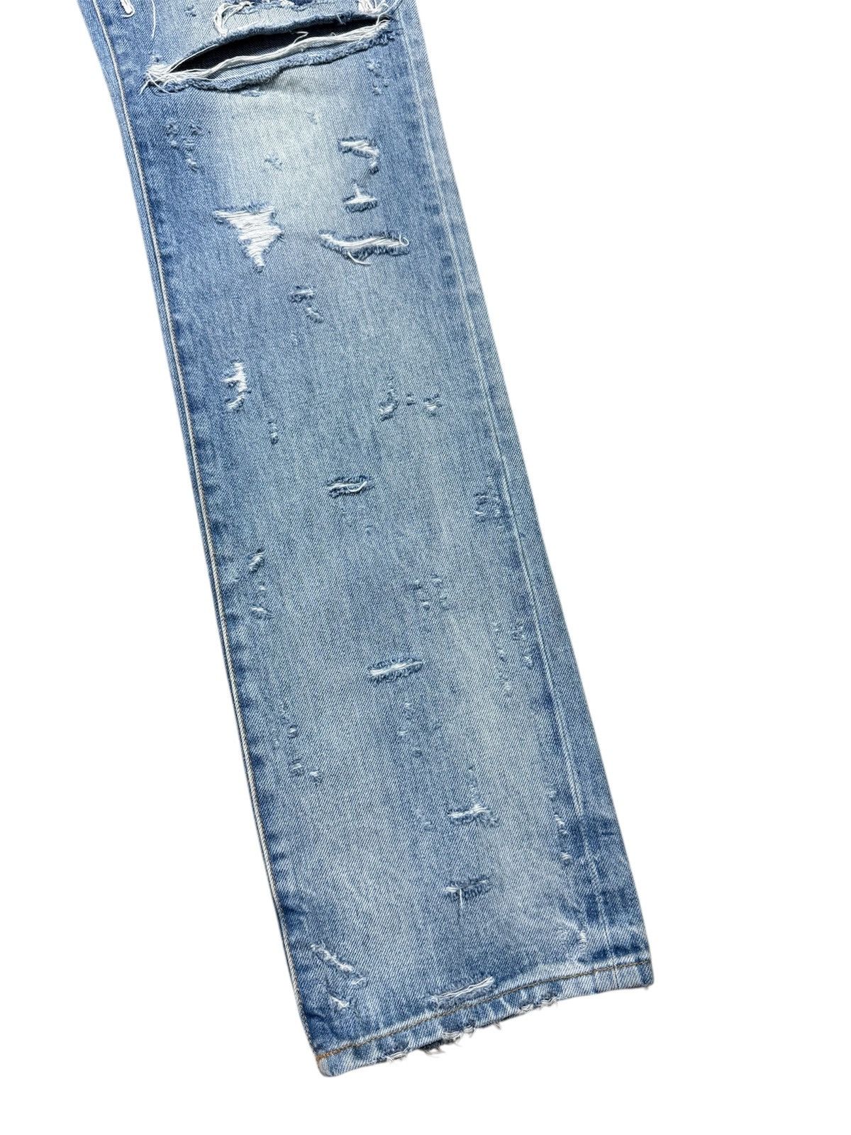 Amiri Amiri Plaid Distressed Skinny Jeans Size 28 Size US 28 / EU 44 - 4 Thumbnail