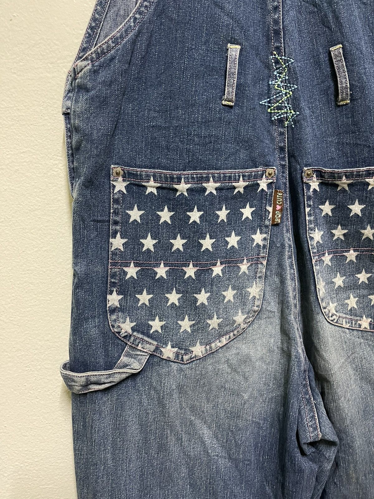 Angel Blue × Japanese Brand × Vintage Angel Blue Overall Patches Denim Size 30" / US 8 / IT 44 - 17 Thumbnail