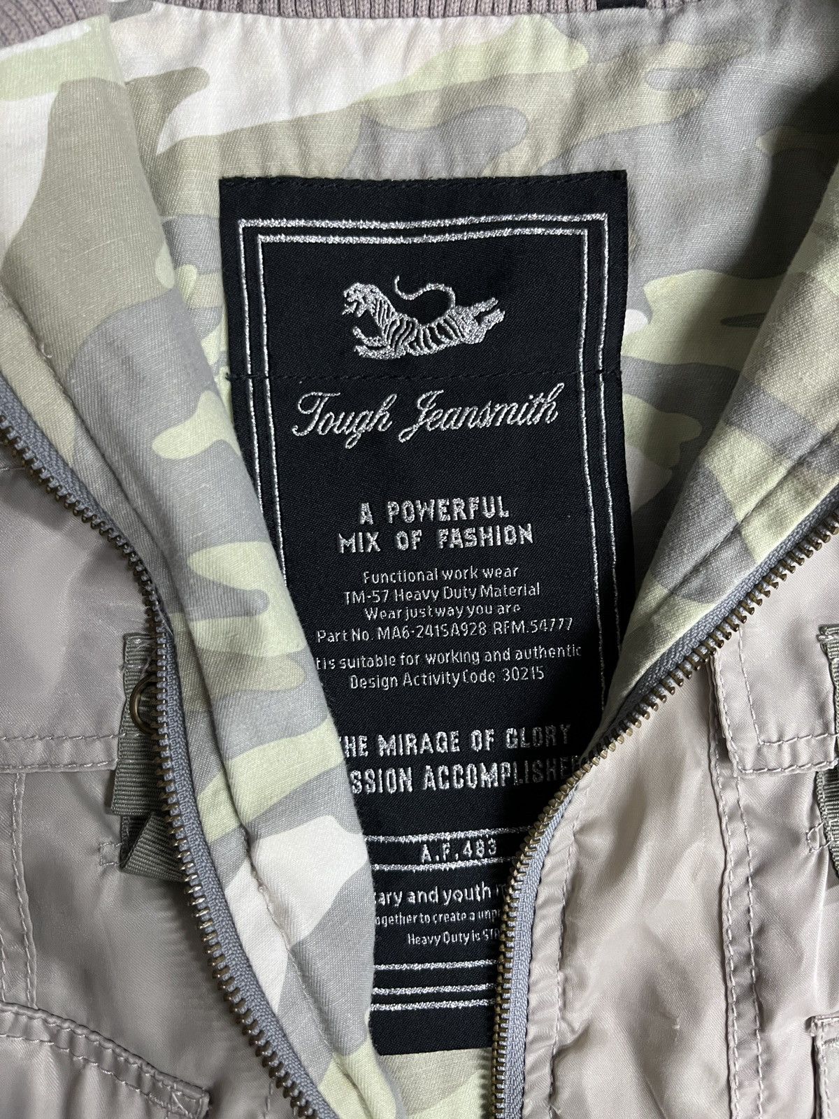 GOA 2000's Bono Vkei Nylon Jeansmith Tactical Bomber Jacket Size US S / EU 44-46 / 1 - 8 Thumbnail