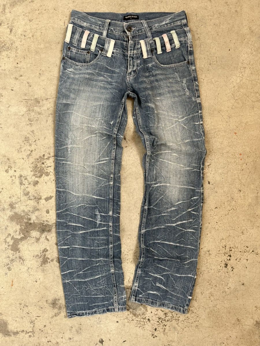 Nylaus clawmark distressed vintage japanese brand jeans