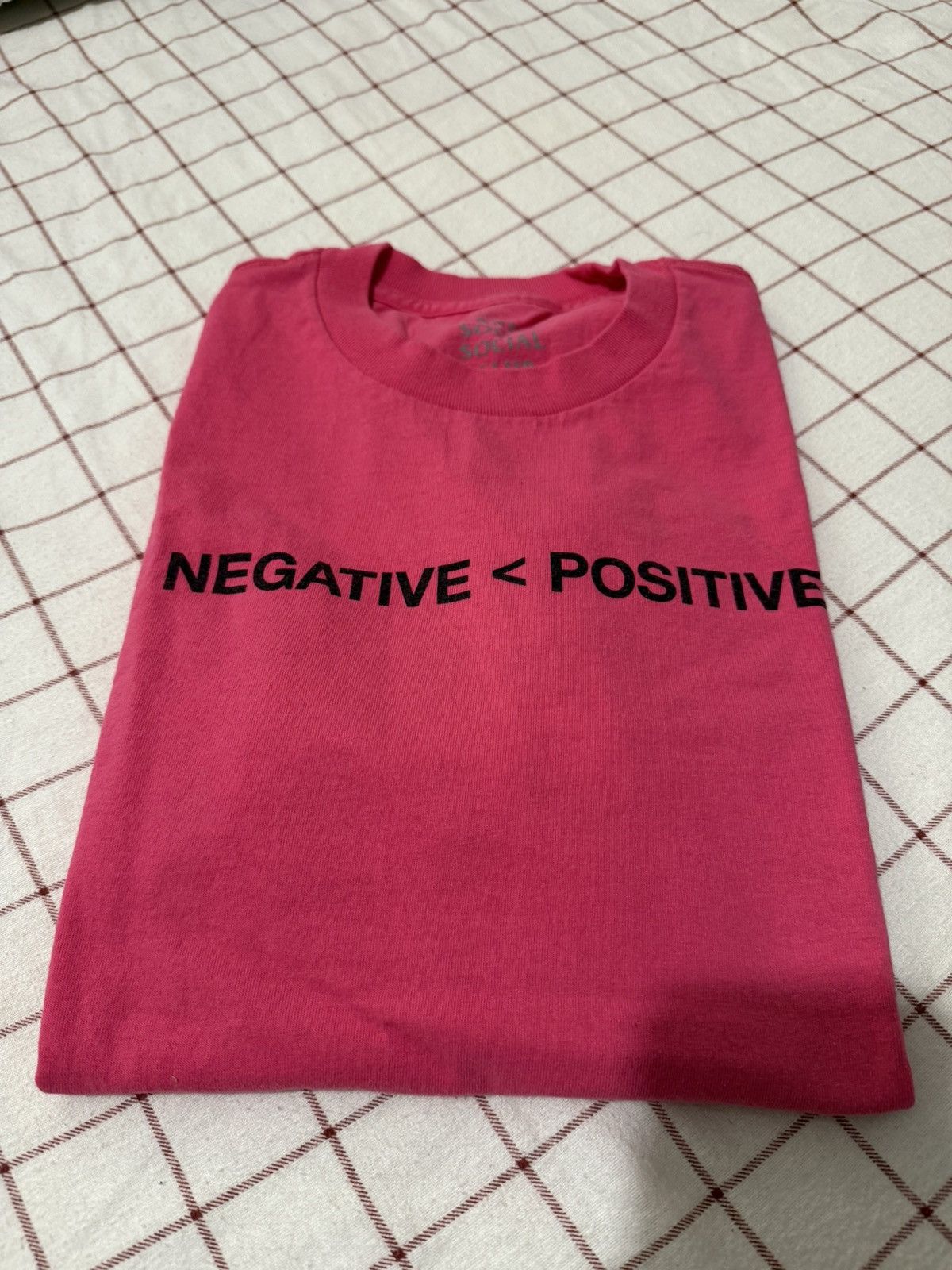 Anti Social Social Club Negative Positive Tee (Pink)
