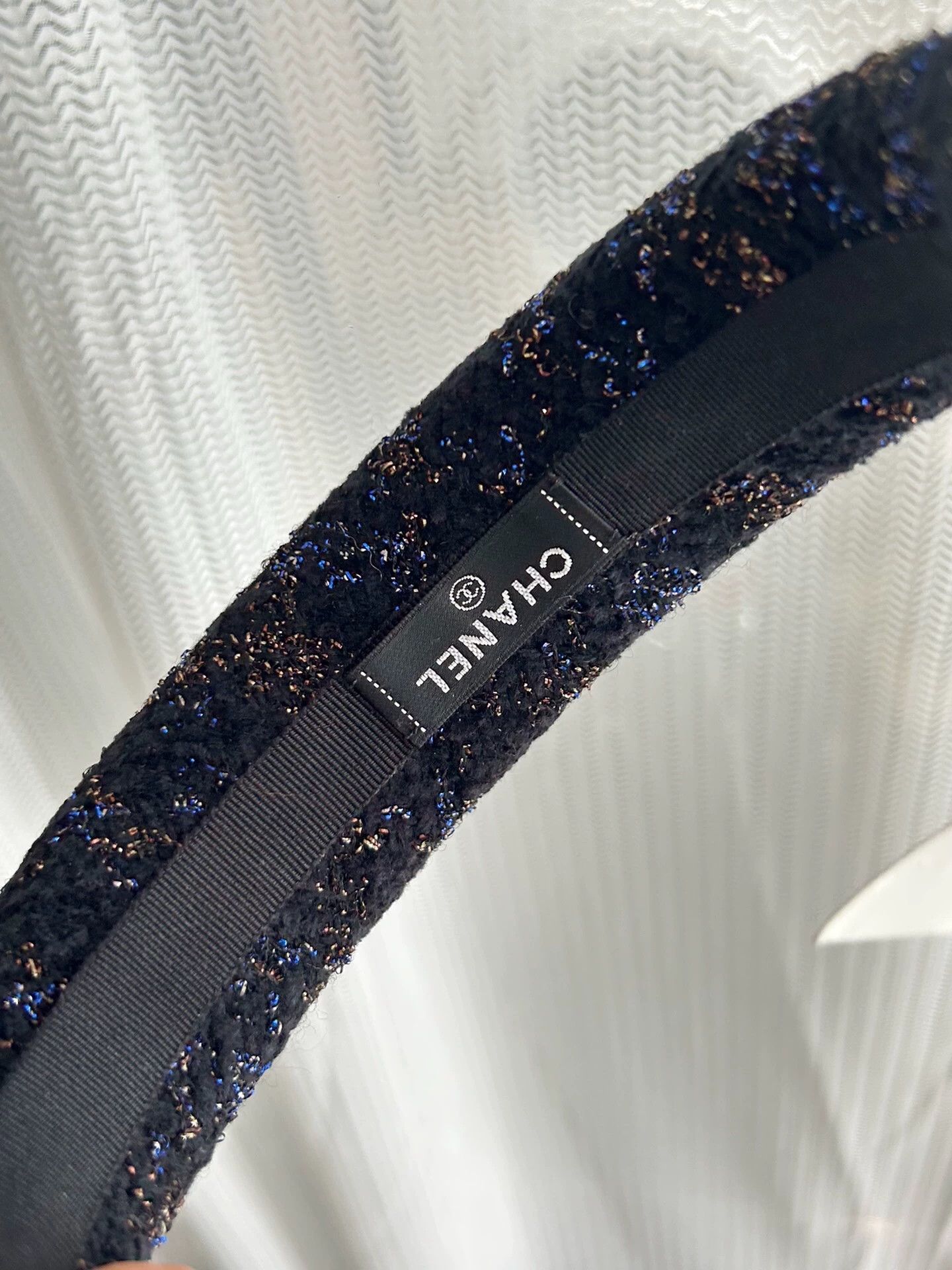 Chanel CHANEL 21K Black Tweed Headband Size ONE SIZE - 4 Thumbnail