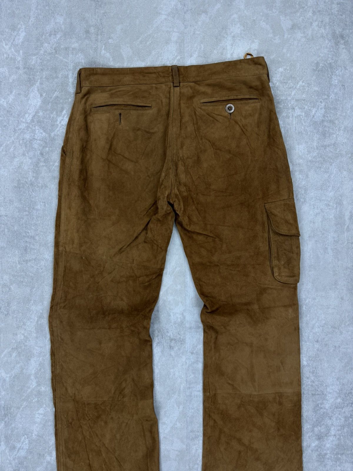 CLOSED Closed suede cargo fatigue pants cowgirl style avant garde Size 30" / US 8 / IT 44 - 5 Thumbnail