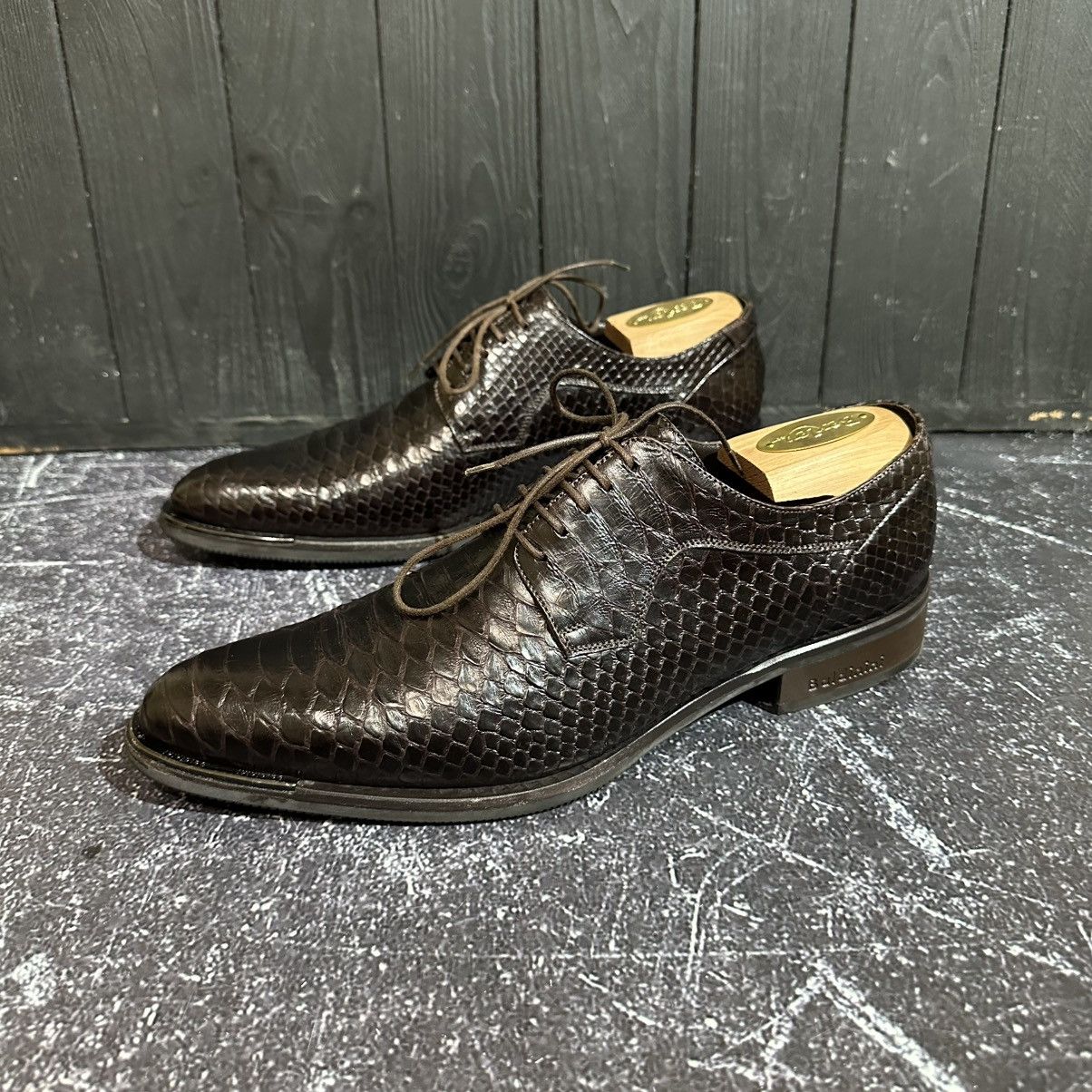 Baldinini BALDININI 🇮🇹- Men’s Brown Oxford Python Leather Size 40 Size US 7 / EU 40 - 4 Thumbnail
