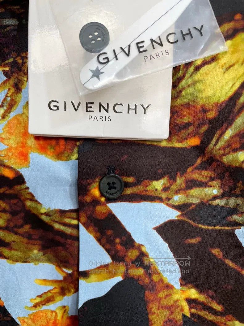 Givenchy Givenchy Size39 Men's Rooster Print All Cotton Short Sleeve Size US M / EU 48-50 / 2 - 5 Thumbnail
