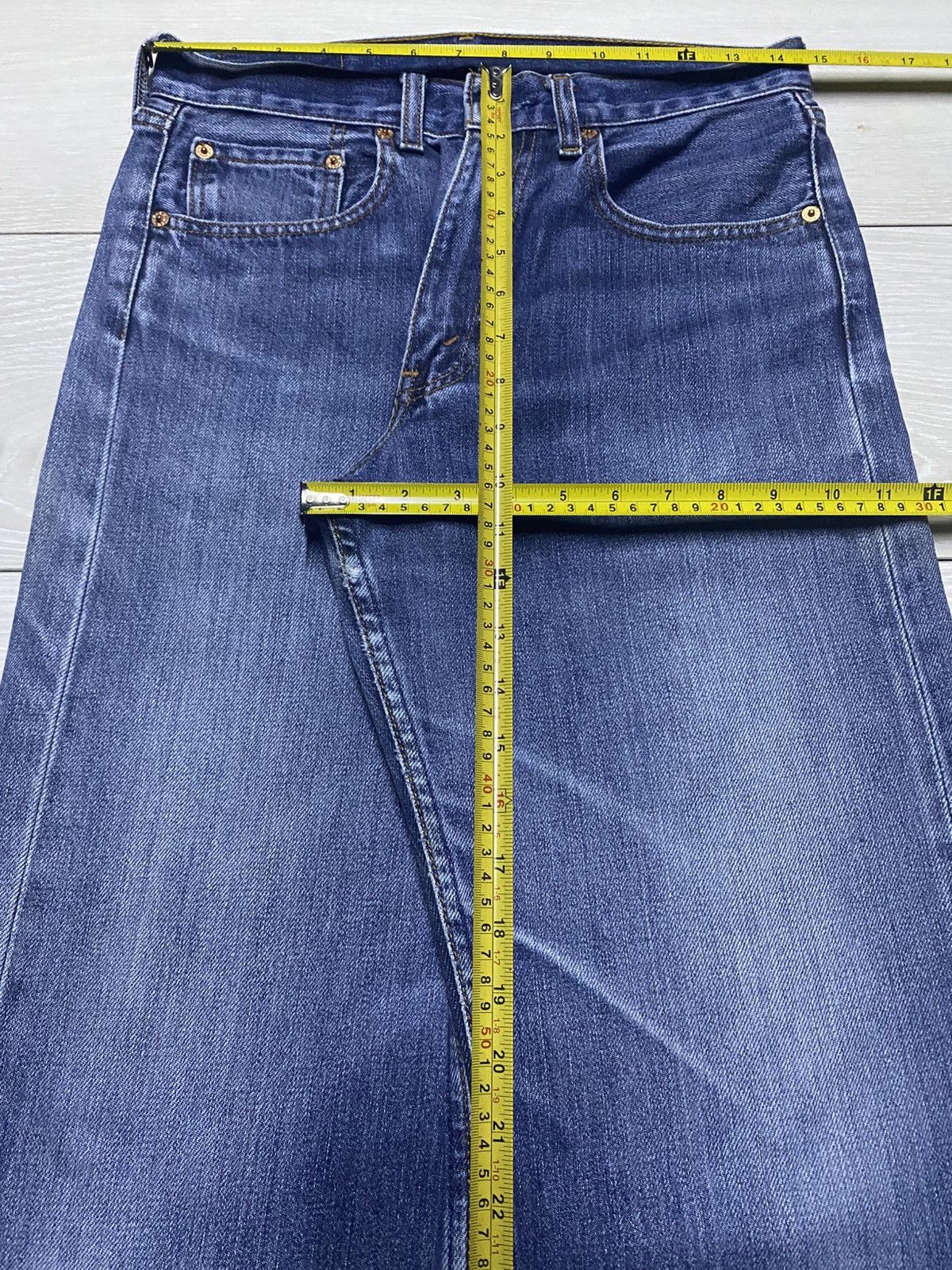 Levi's Vintage Levis 512 Blue Wash Baggy Jeans Size US 29 - 14 Thumbnail