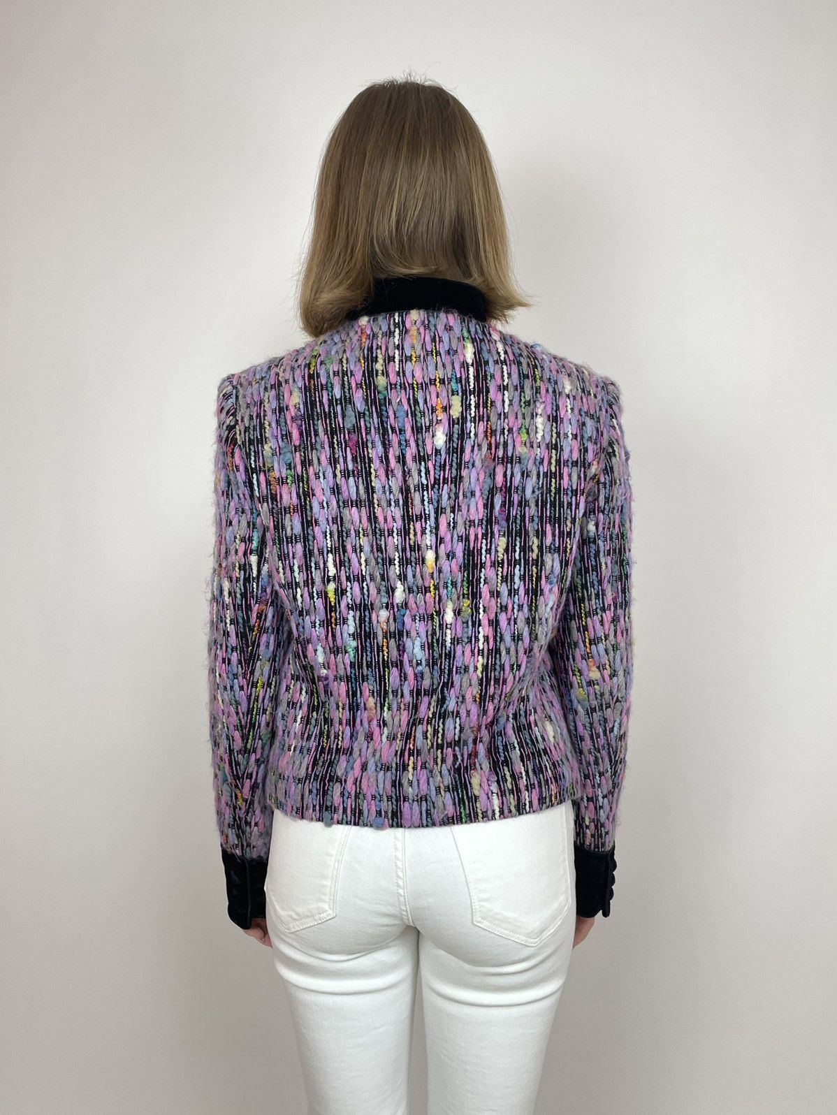 Vintage BARBARA LOHMANN COUTURE Blazer Angora/Cashmere/Silk size 36 Size XS / US 0-2 / IT 36-38 - 6 Thumbnail