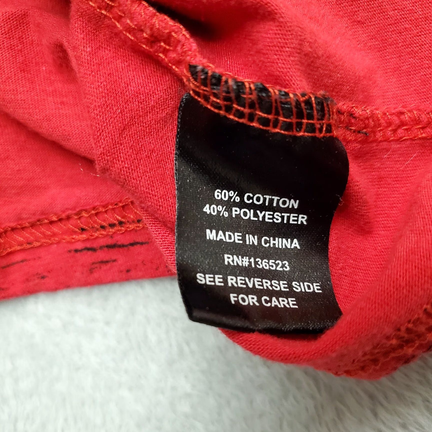Vintage BKC Shirt Womens Medium Red V-Neck Short Sleeve Cotton Blend Casual TEE Size M / US 6-8 / IT 42-44 - 7 Thumbnail