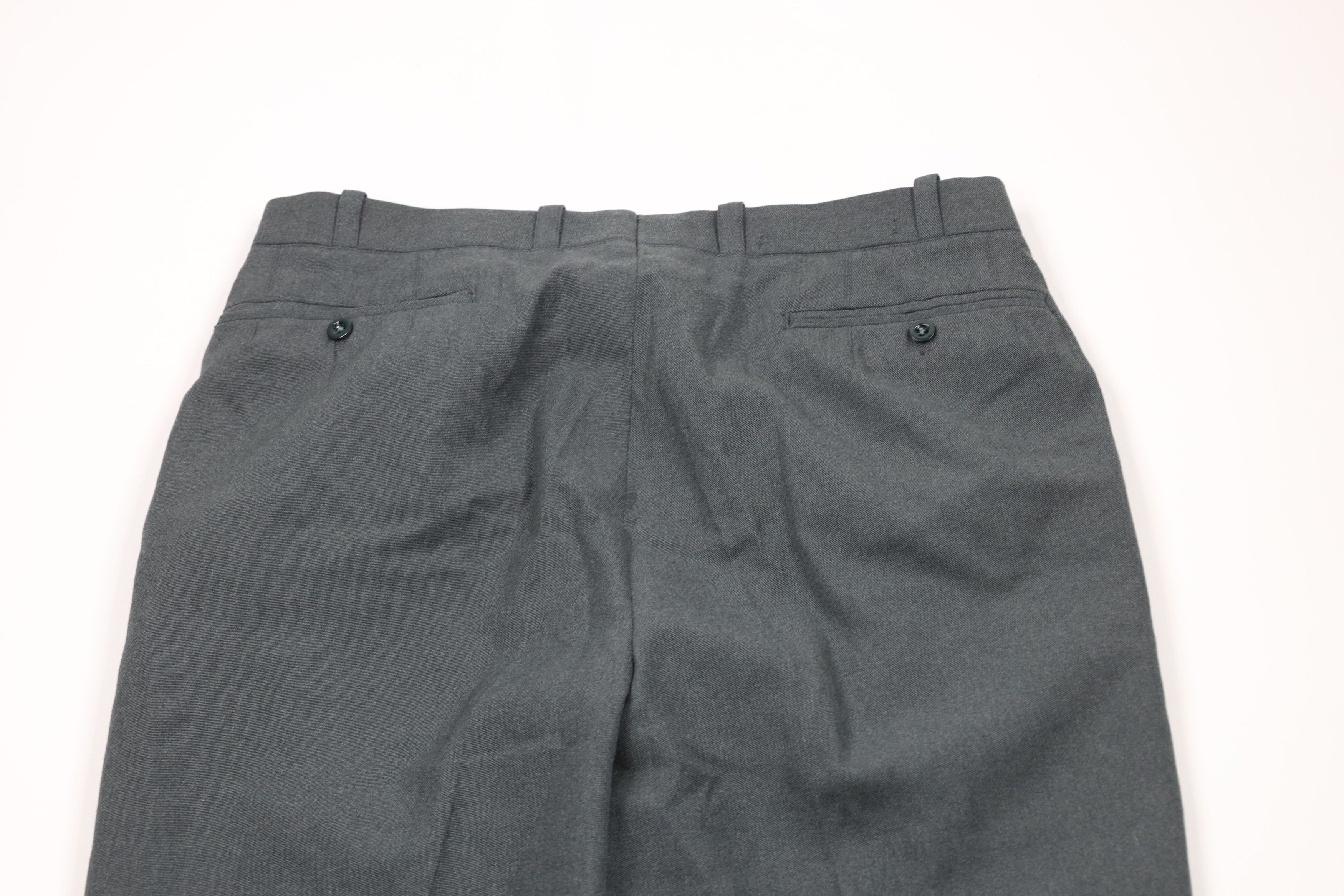 Vintage Vintage 80s Military Heavyweight Fly Wide Leg Pants Green Size US 34 / EU 50 - 12 Thumbnail