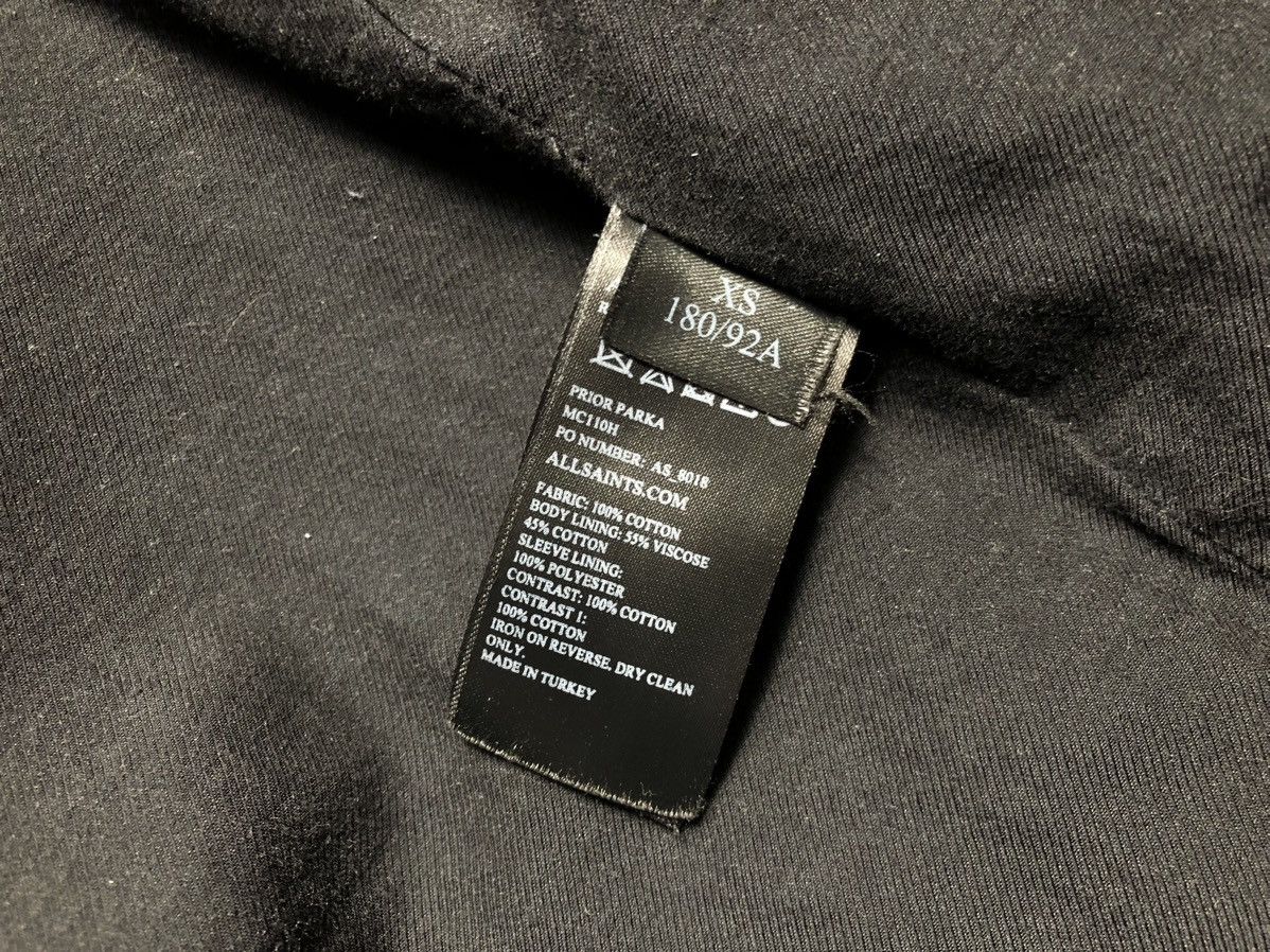 Allsaints Allsaints black cotton prior parka Size US S / EU 44-46 / 1 - 11 Thumbnail