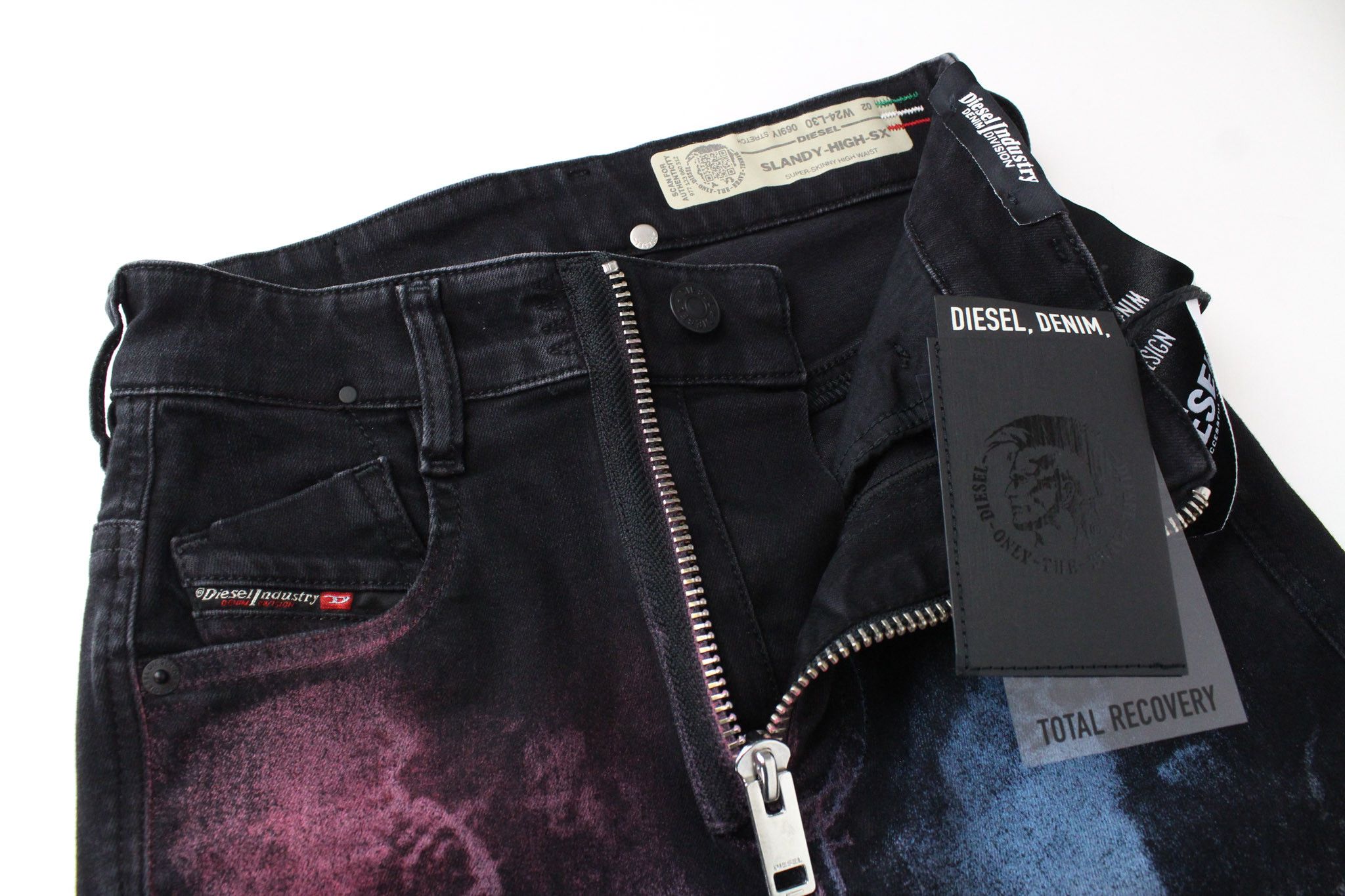 Diesel SLANDY-HIGH-SX 069IY W24/L30 Blue Girls Jeans 71251 Size 24" / US 00 / IT 34 - 5 Thumbnail