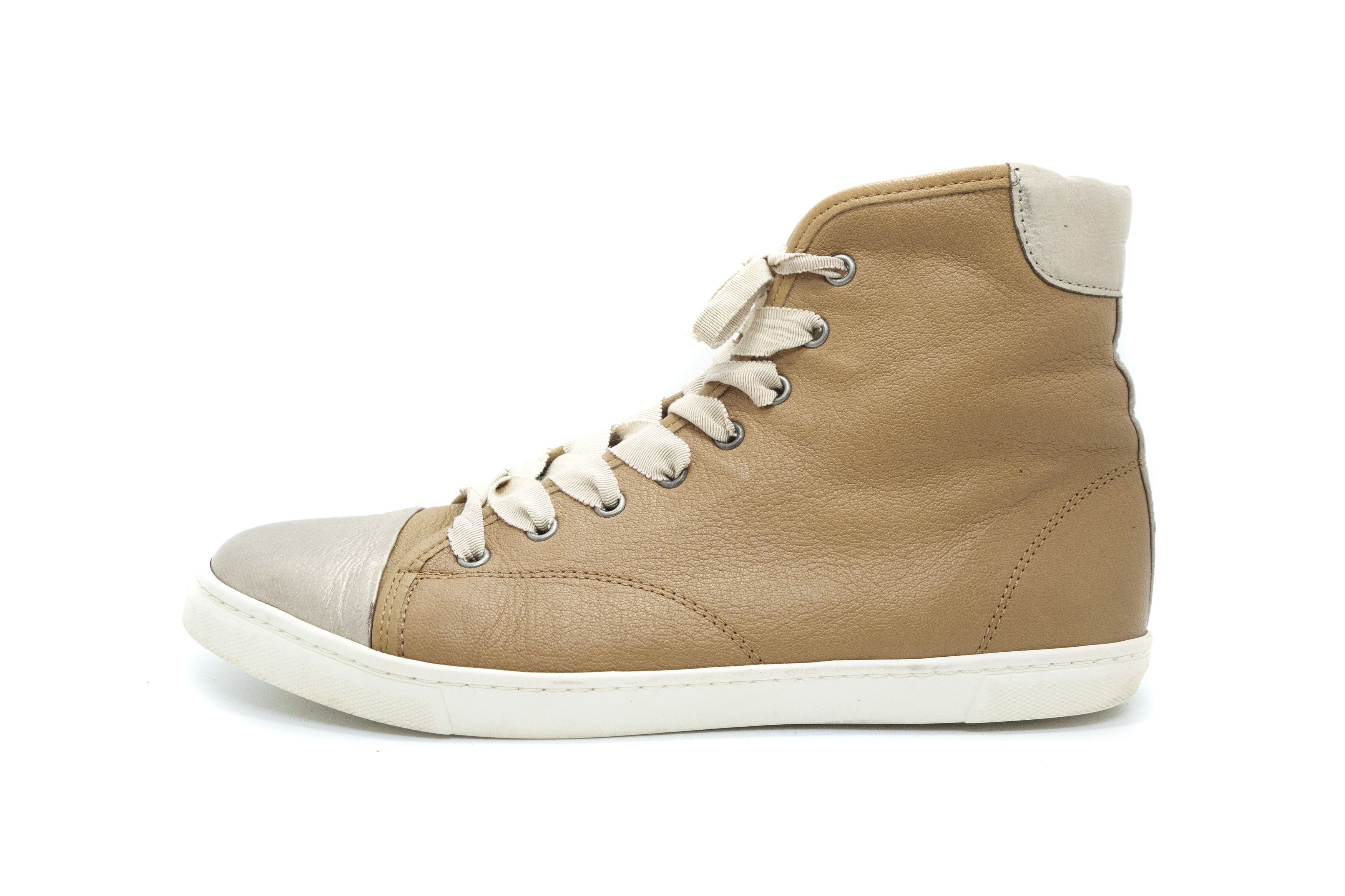 Lanvin 00S Leather Hi-Top Sneakers Vintage Size US 9 / EU 42 - 1 Thumbnail