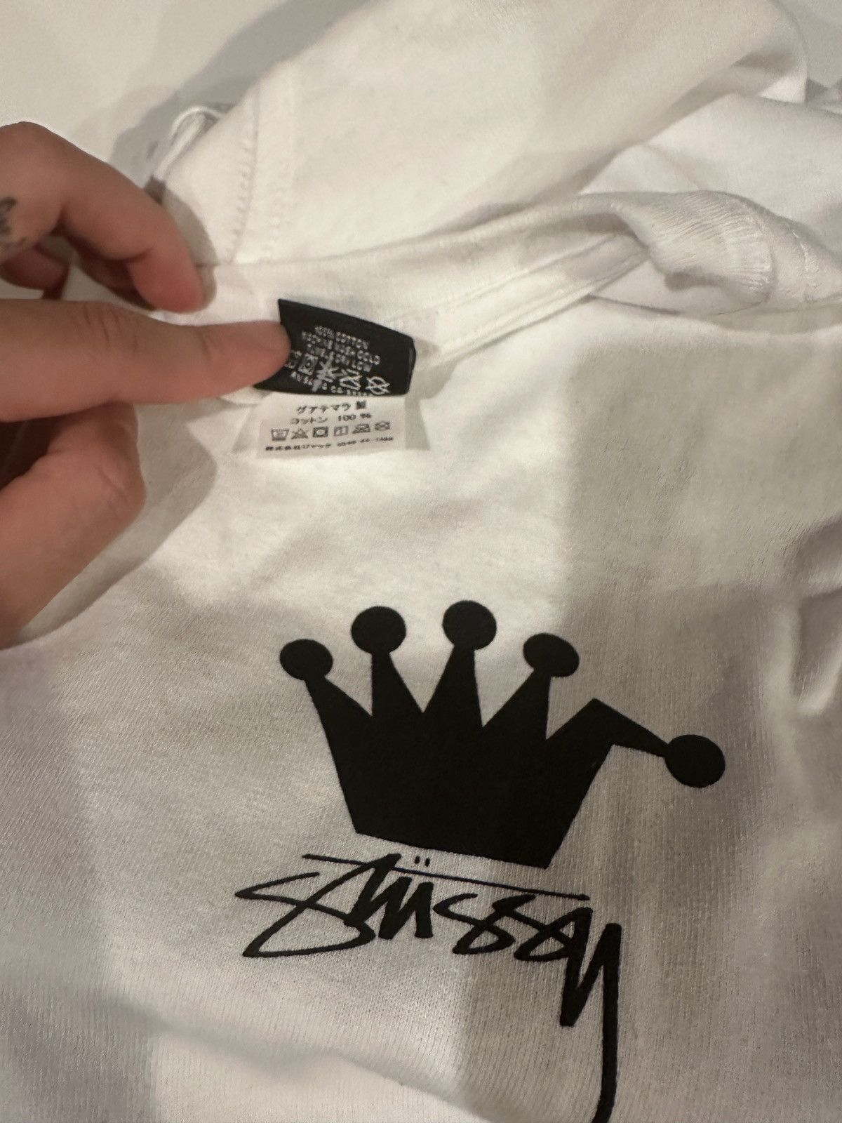 Stussy Stussy LB Crown Tee White (M) Size US M / EU 48-50 / 2 - 4 Thumbnail