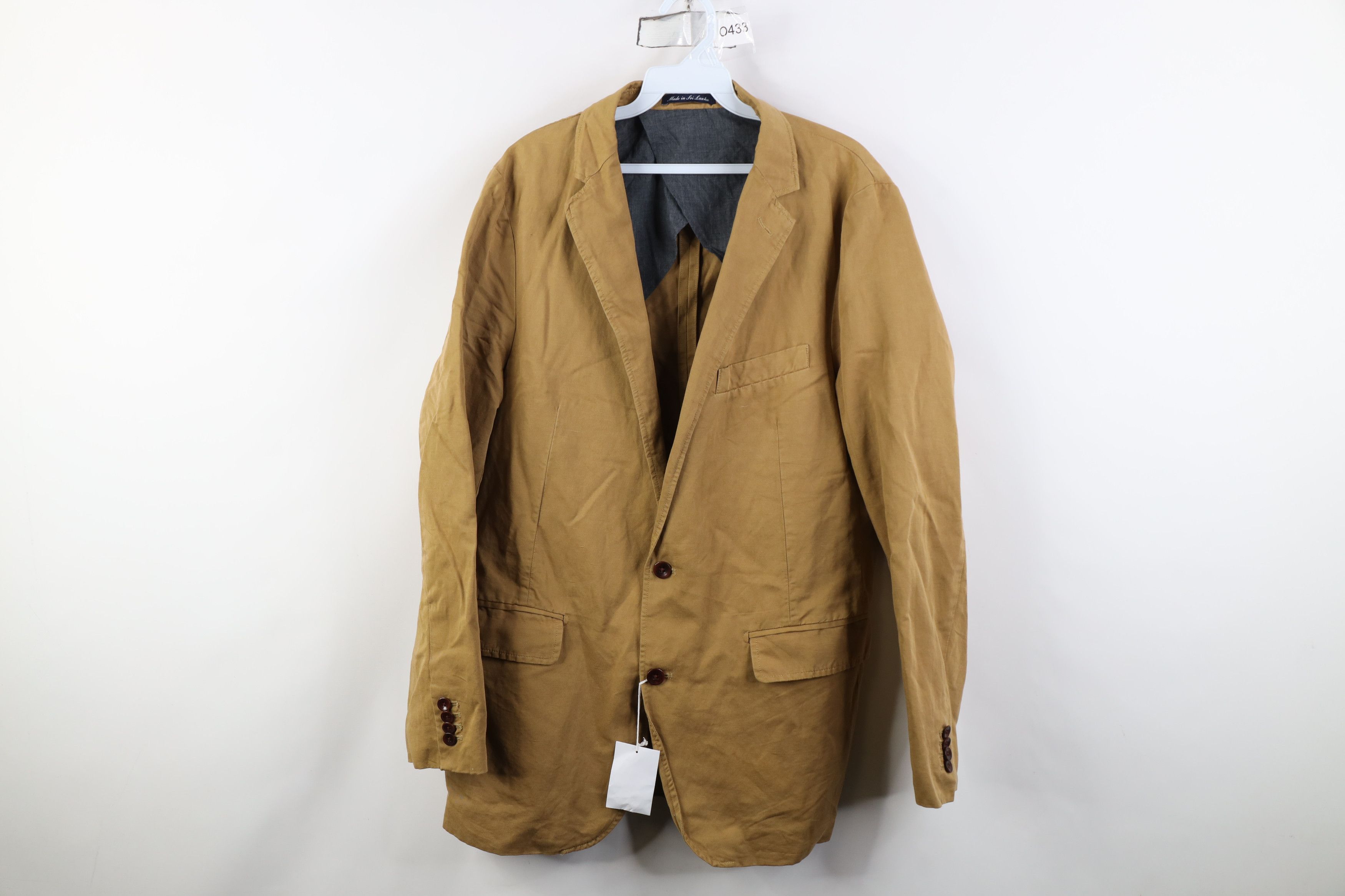 Lands' End Deadstock Vintage Y2K Lands End Fit Twill Suit Blazer Jacket Size US XXL / EU 58 / 5 - 1 Thumbnail