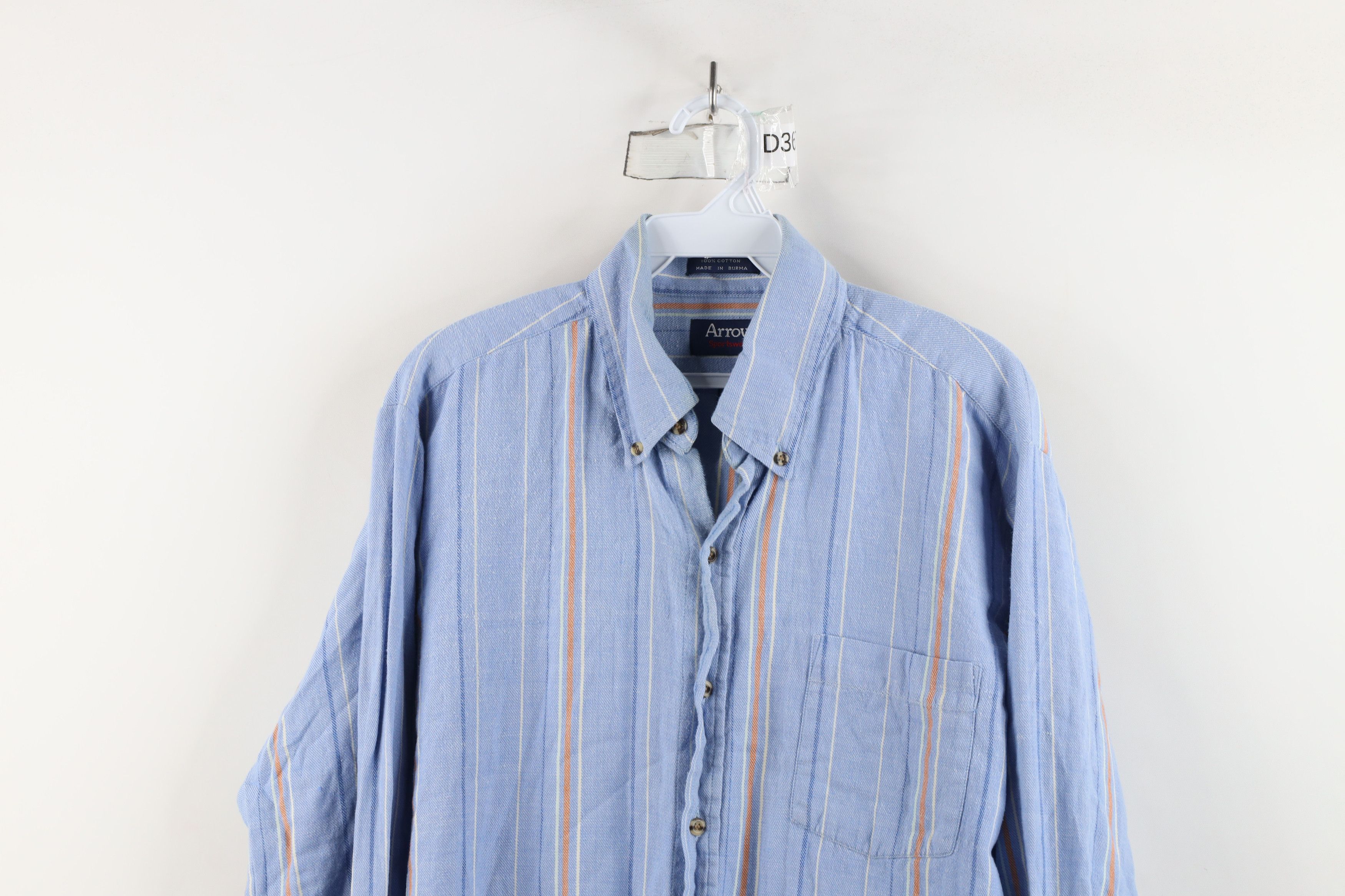 Vintage Vintage 90s Streetwear Collared Flannel Button Down Shirt Size US L / EU 52-54 / 3 - 2 Thumbnail