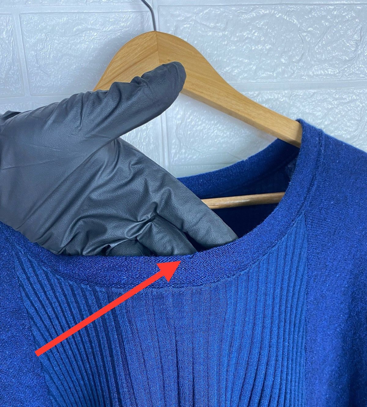 Japanese Brand × Vintage × Yohji Yamamoto Yohji Yamamoto Wool Sweater Blue Size M Size M / US 6-8 / IT 42-44 - 7 Thumbnail