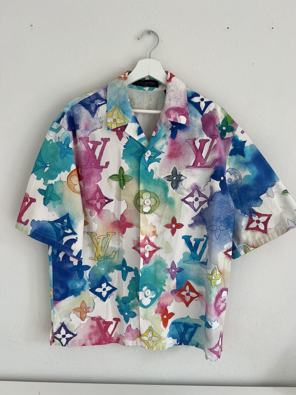 Louis Vuitton Louis Vuitton Watercolor Monogram Short Sleeve Shirt Size US M / EU 48-50 / 2 - 1 Thumbnail