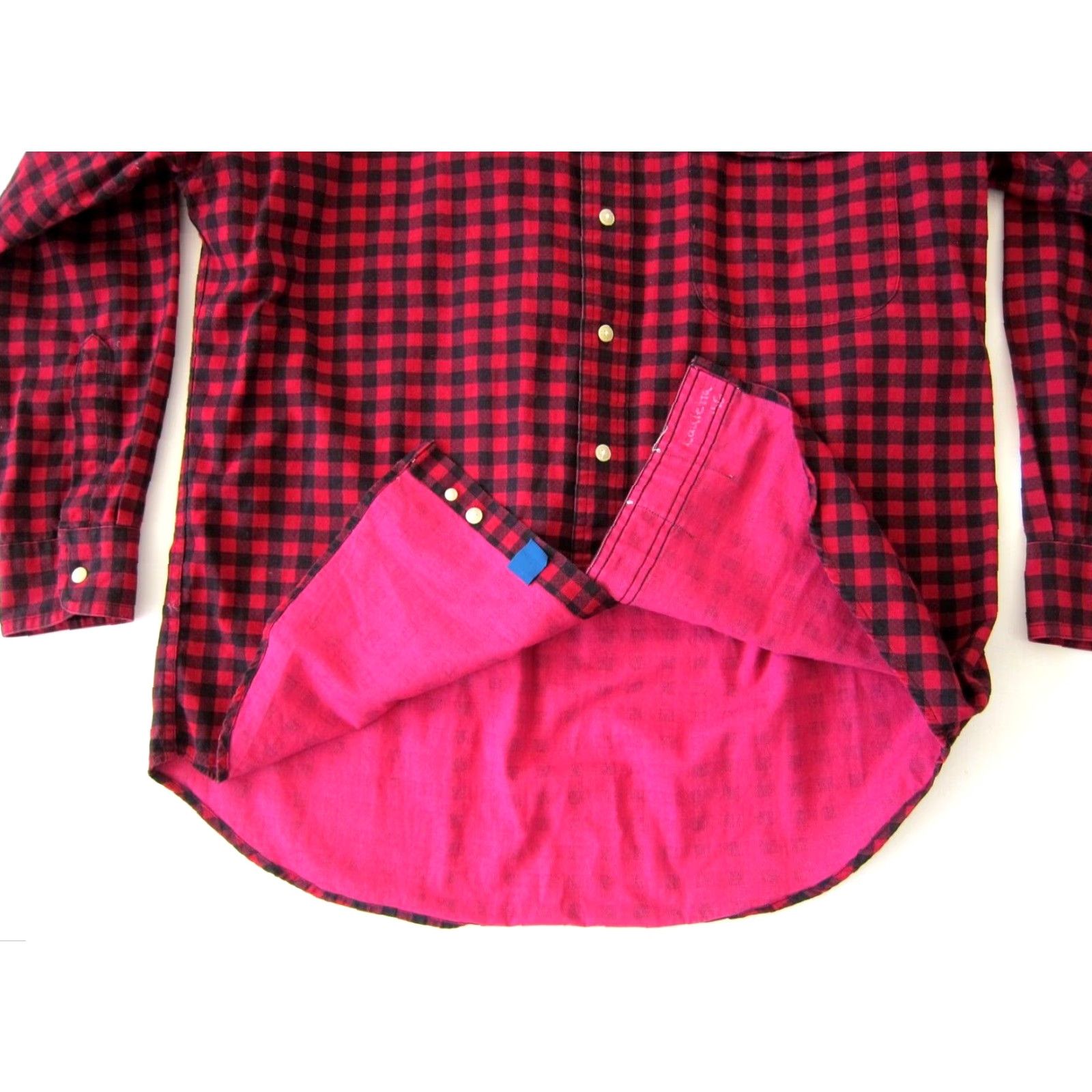 Ralph Lauren VINTAGE Ralph Lauren Chaps Shirt Men L Ski Pass Flannel 100% Cotton Red Black Plaid Button-Up Collared 100% Cotton Mens Size US L / EU 52-54 / 3 - 5 Thumbnail