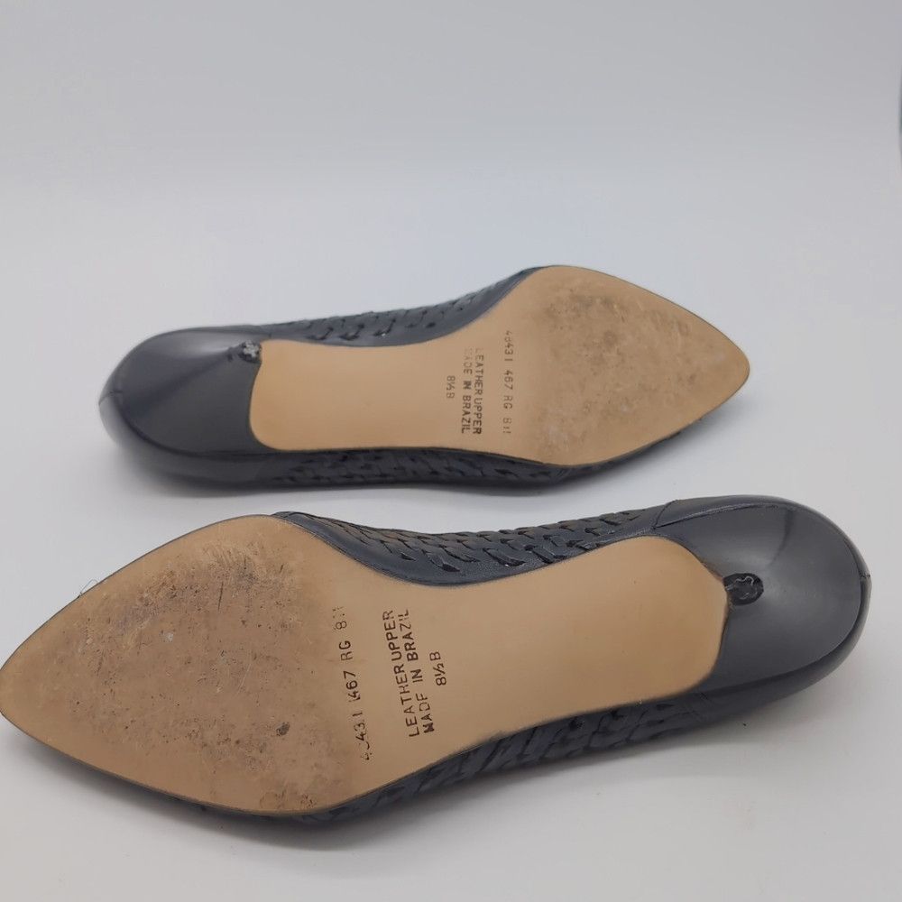 Vintage Vintage Cheryl Tiegs Sz 8.5 Black Leather Cut work Women's Size US 8.5 / IT 38.5 - 7 Thumbnail