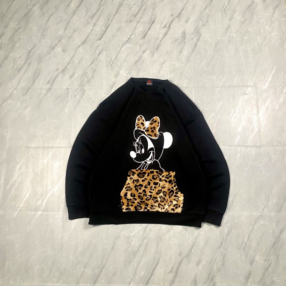 Japanese Brand Baby Doll Japn Disney Minnie Mouse Leopard Crewneck Size US L / EU 52-54 / 3 - 1 Thumbnail