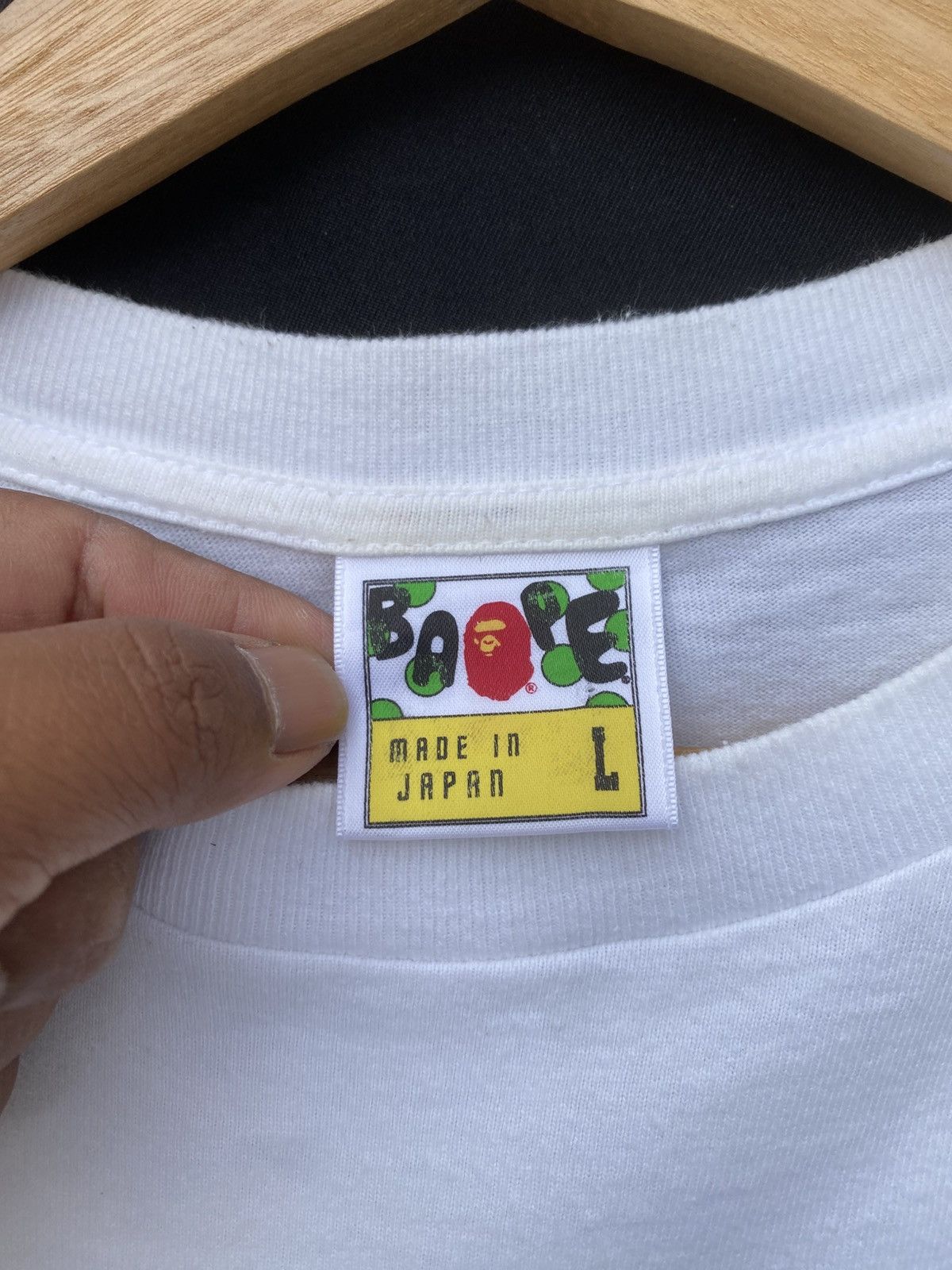 Bape Rare 06s Bathing Ape Baby Milo A to Z Tshirt Size US L / EU 52-54 / 3 - 11 Thumbnail