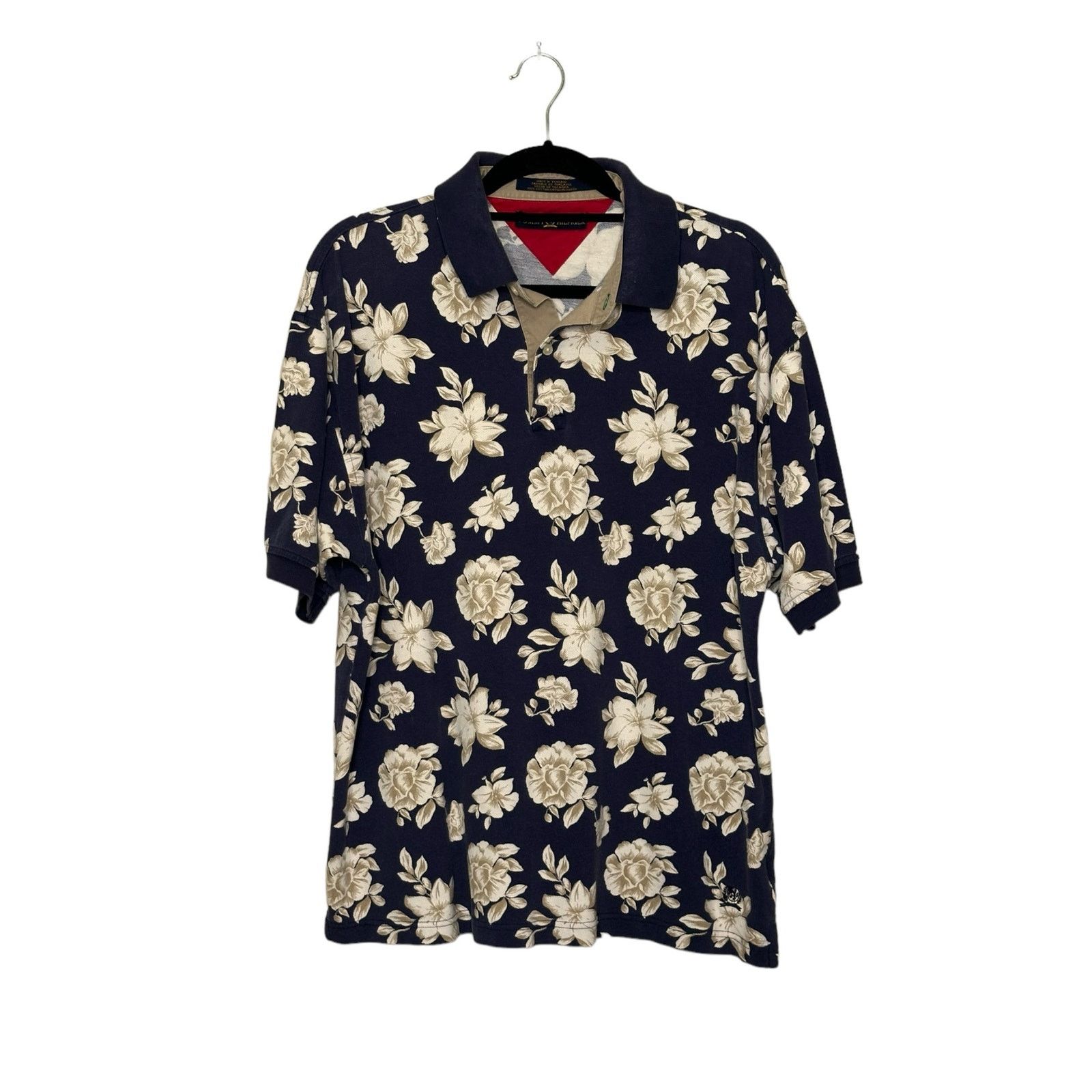 Tommy Hilfiger Tommy Hilfiger vintage floral polo shirt size Large Size US L / EU 52-54 / 3 - 10 Thumbnail