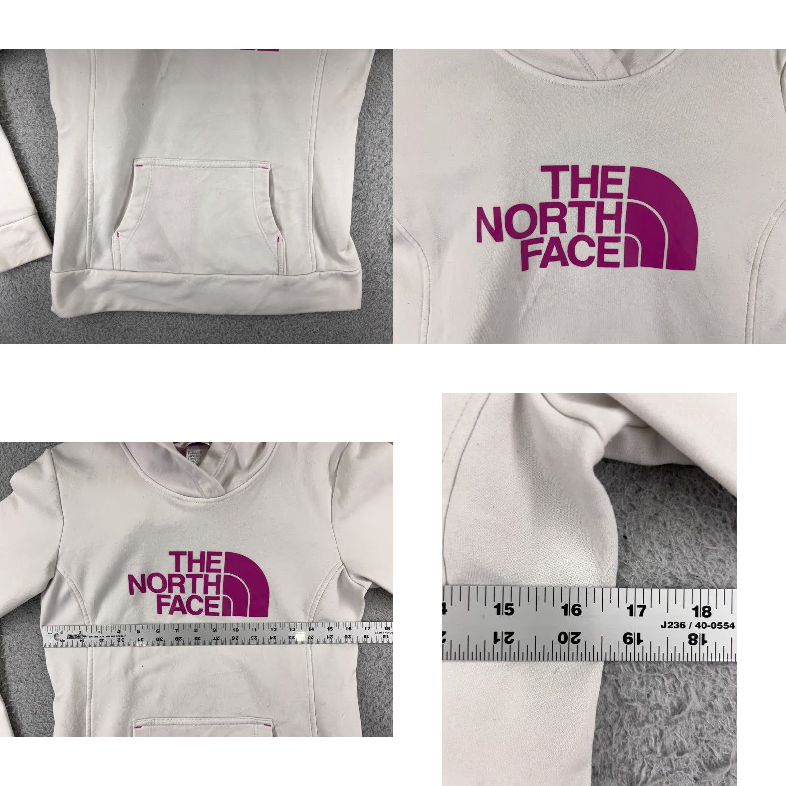 The North Face The North Face Womens Hoodie Shirt Regular White Cotton Jersey Logo Pockets 90s Outdoor Sports Mens? Size S / US 4 / IT 40 - 8 Thumbnail