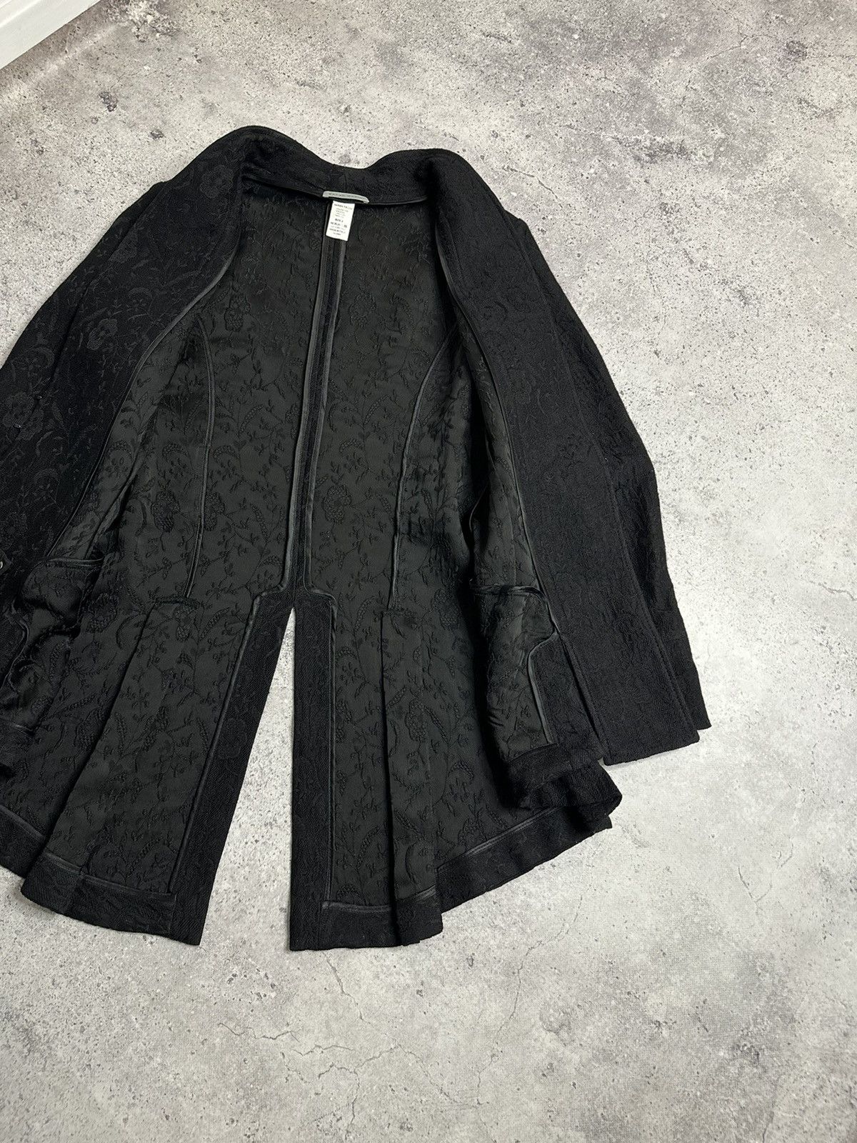 Sarah Pacini Sarah Pacini Wool Avant-Garde Asymmetrical jacket with belt Size XS / US 0-2 / IT 36-38 - 9 Thumbnail