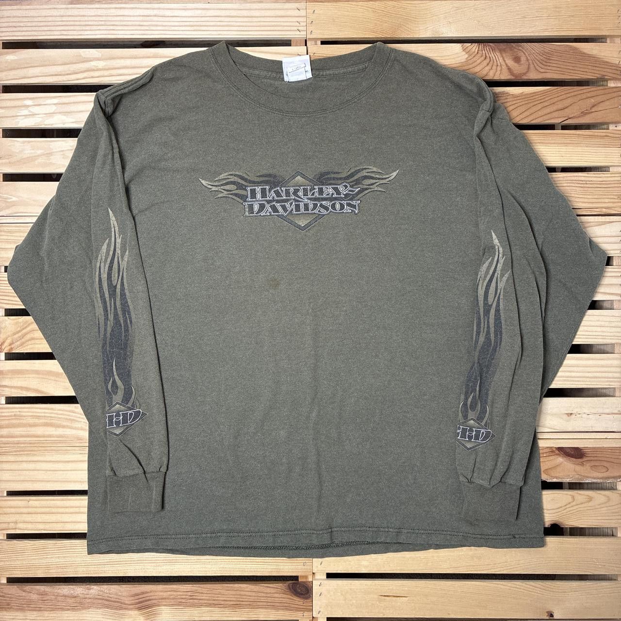 Harley Davidson Vintage Harley Davidson CO Green Biker Tee Size XL Size US XL / EU 56 / 4 - 1 Thumbnail