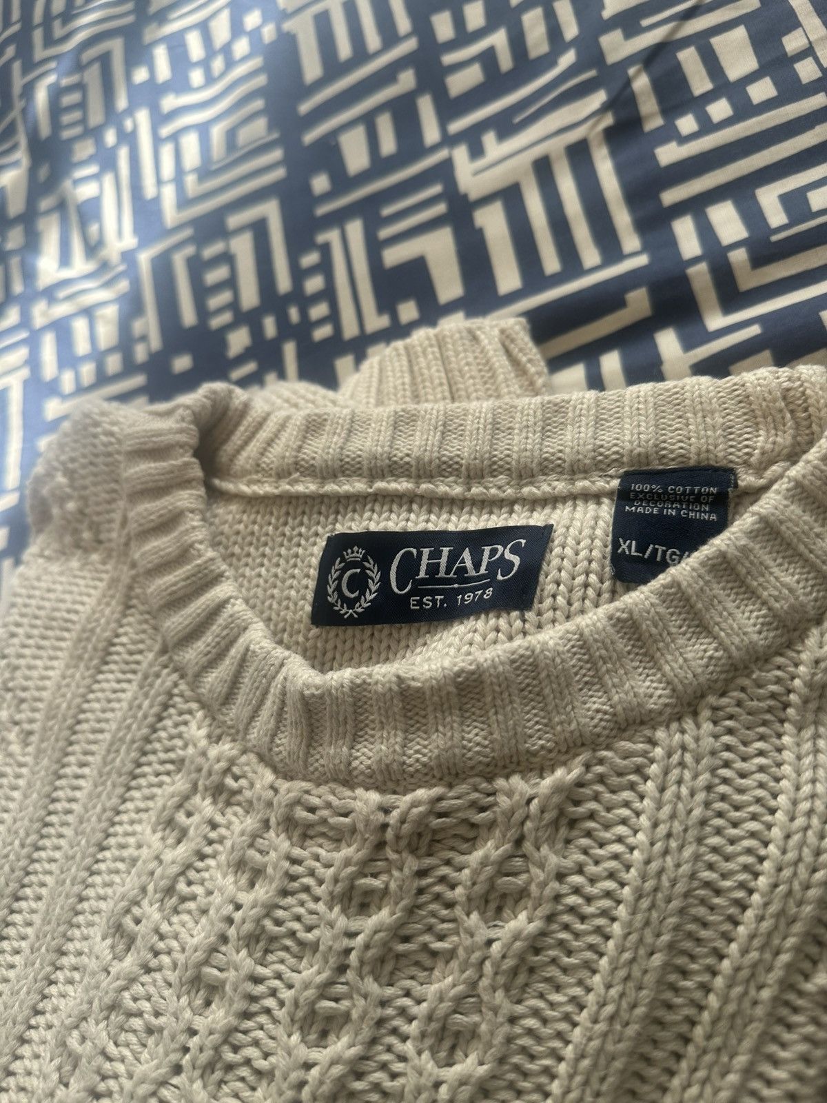 Chaps Ralph Lauren Vintage Ralph Lauren Chaps Sweater Cotton Knit (new) Size US XL / EU 56 / 4 - 9 Thumbnail