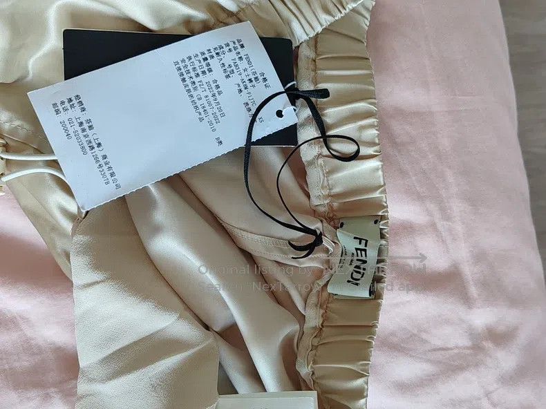 Fendi Fendi size XS Shiny Zipper Casual Wide Leg Pants Size 23" - 7 Thumbnail