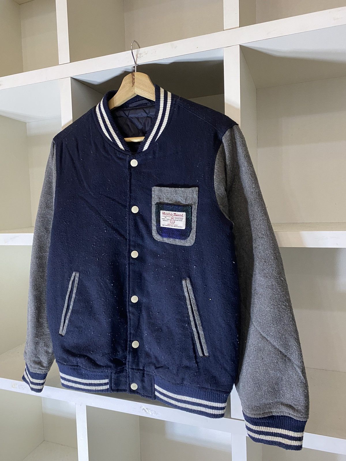 Harris Tweed Varsity Jacket by Harris Tweed Size US M / EU 48-50 / 2 - 4 Thumbnail