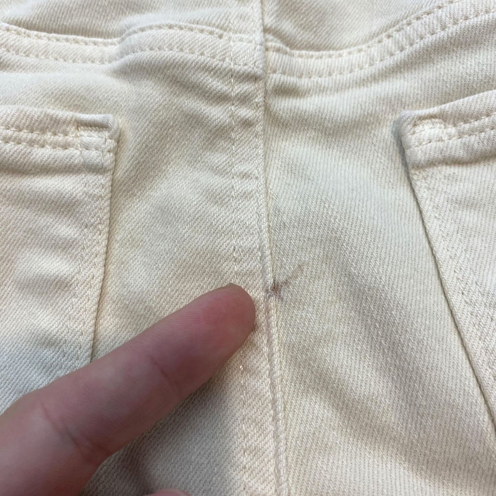 Athleta Athleta Jeans Womens 4 White Straight Light Wash High Rise Stretch Denim Size 27" / US 4 / IT 40 - 4 Thumbnail
