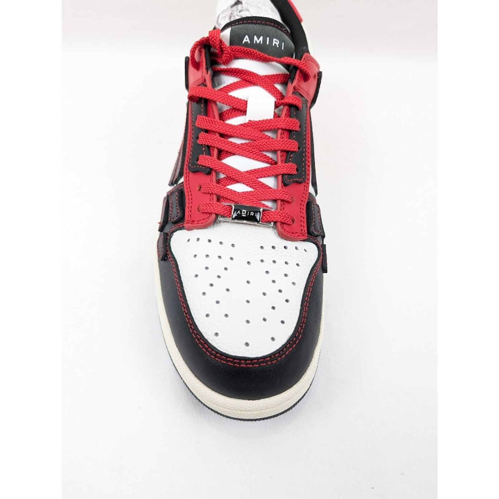 Amiri o1rshd1 Skeleton Low-Top Sneakers in Black/Red Size US 12 / EU 45 - 8 Thumbnail