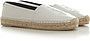 image of Saint Laurent Paris Cassandre Espadrilles In Lambskin Shoes in White, Women's (Size 11)