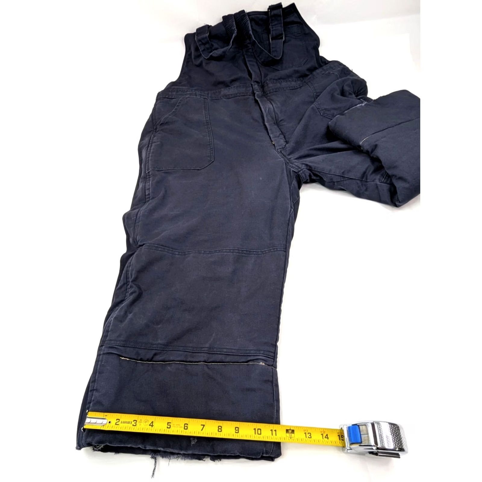 Vintage Bulwark Bib Overalls Flame Resistant Insulated 3XL Altered Leg (22" Inseam) Size US 39 - 5 Thumbnail