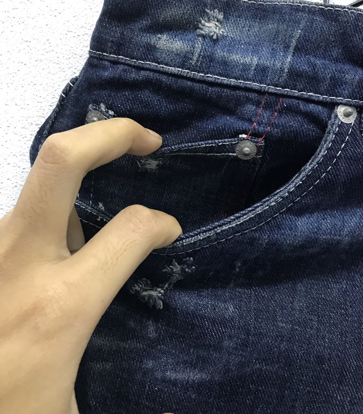 Handmade × Vintage Vintage Hand Made By Buddhist Punk Denim Pants Size US 29 - 6 Thumbnail
