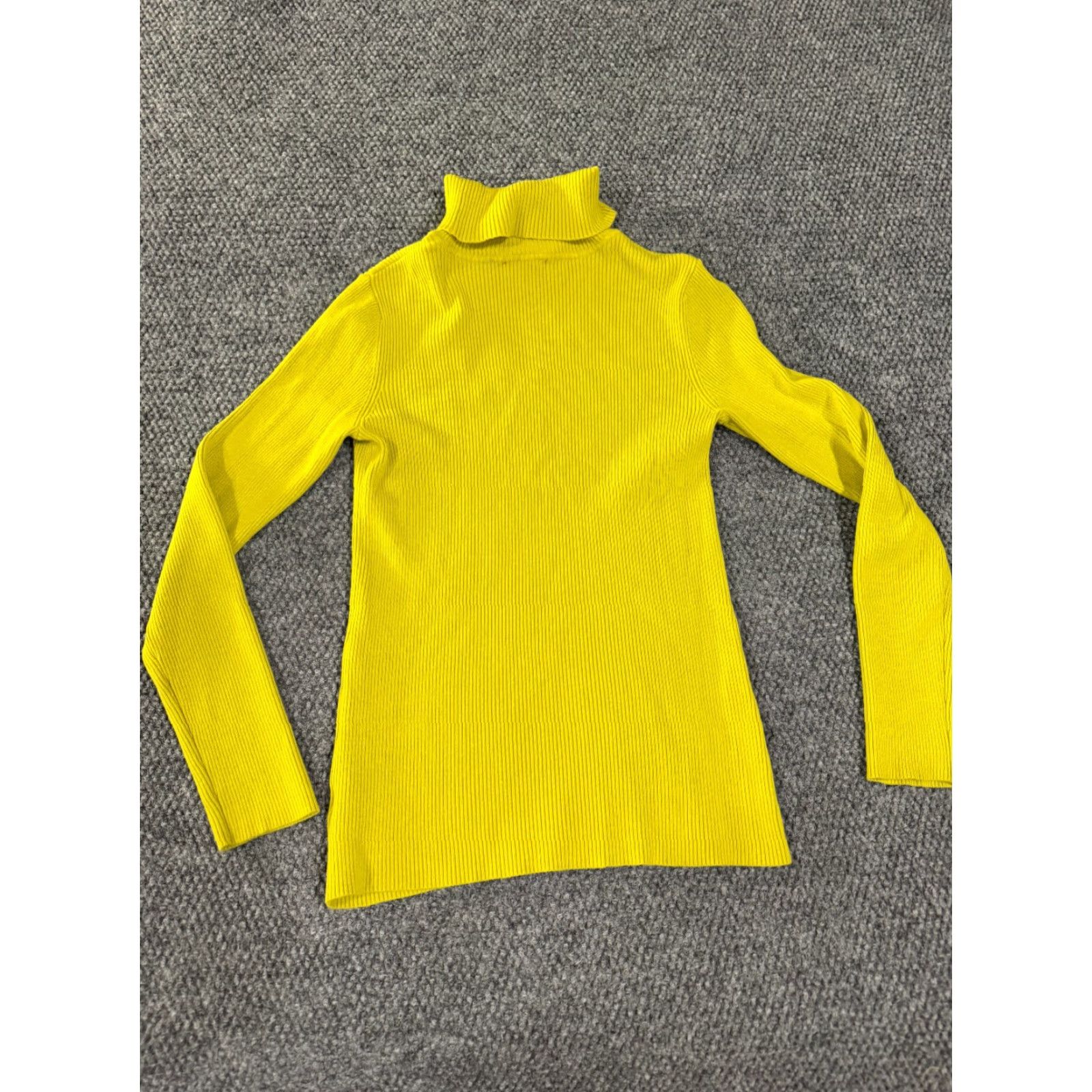 Coldwater Creek Coldwater Creek Sweater Womens XS Yellow Turtleneck Long Sleeve Ribbed Knit Pullover Casual Winter Fall Regular Raglan Sleeve Size XS / US 0-2 / IT 36-38 - 6 Thumbnail
