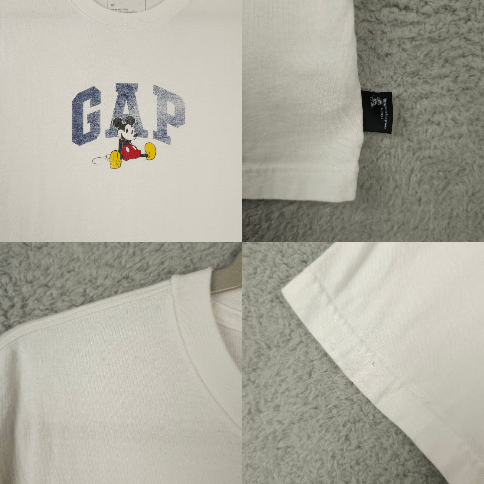 Gap Gap Disney Shirt Mens Medium White Mickey Graphic Logo Crew Neck Tee Adult Size US M / EU 48-50 / 2 - 8 Thumbnail