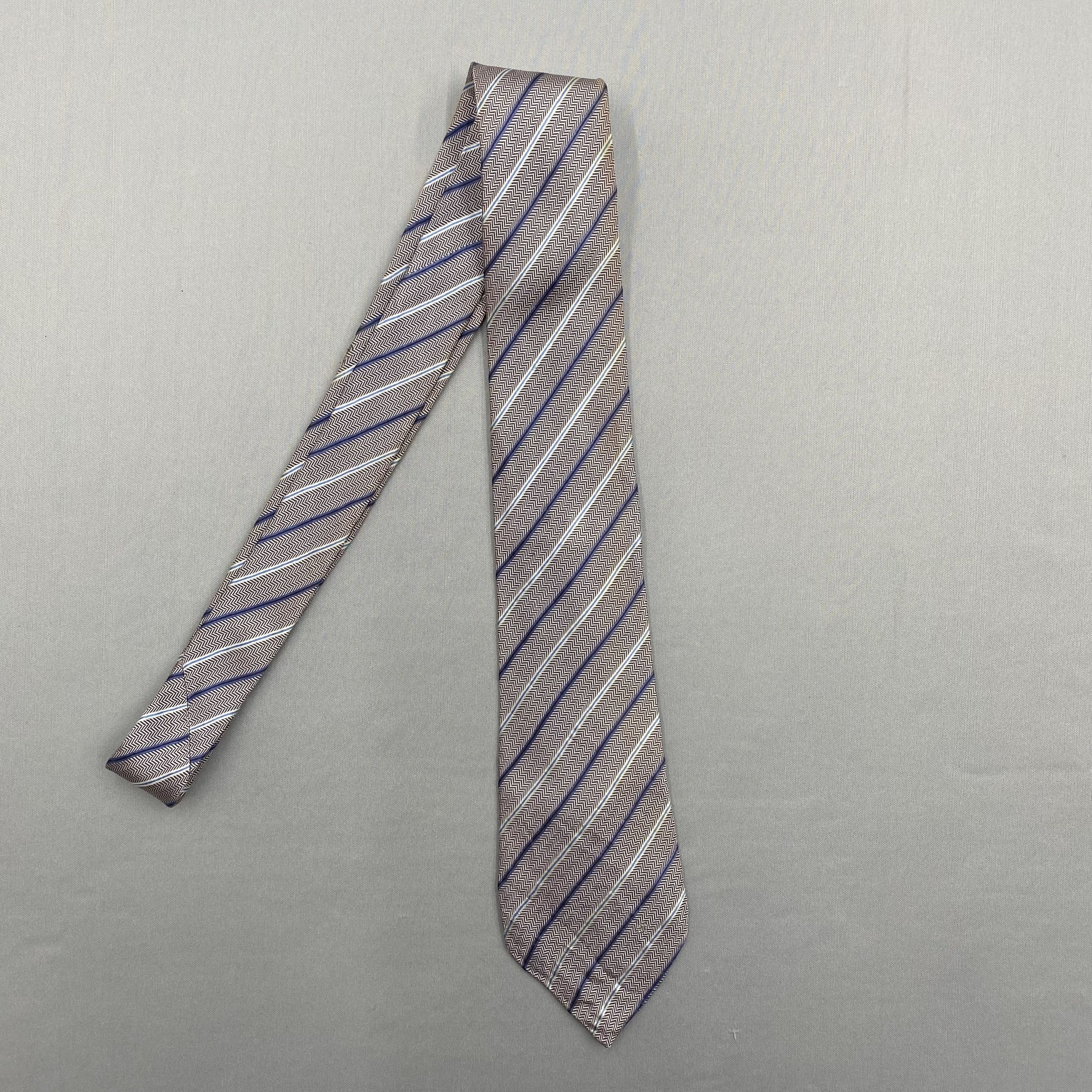 Celine Vintage Celine SILK Necktie Cravate Pure Silk Neck Tie Size ONE SIZE - 4 Thumbnail