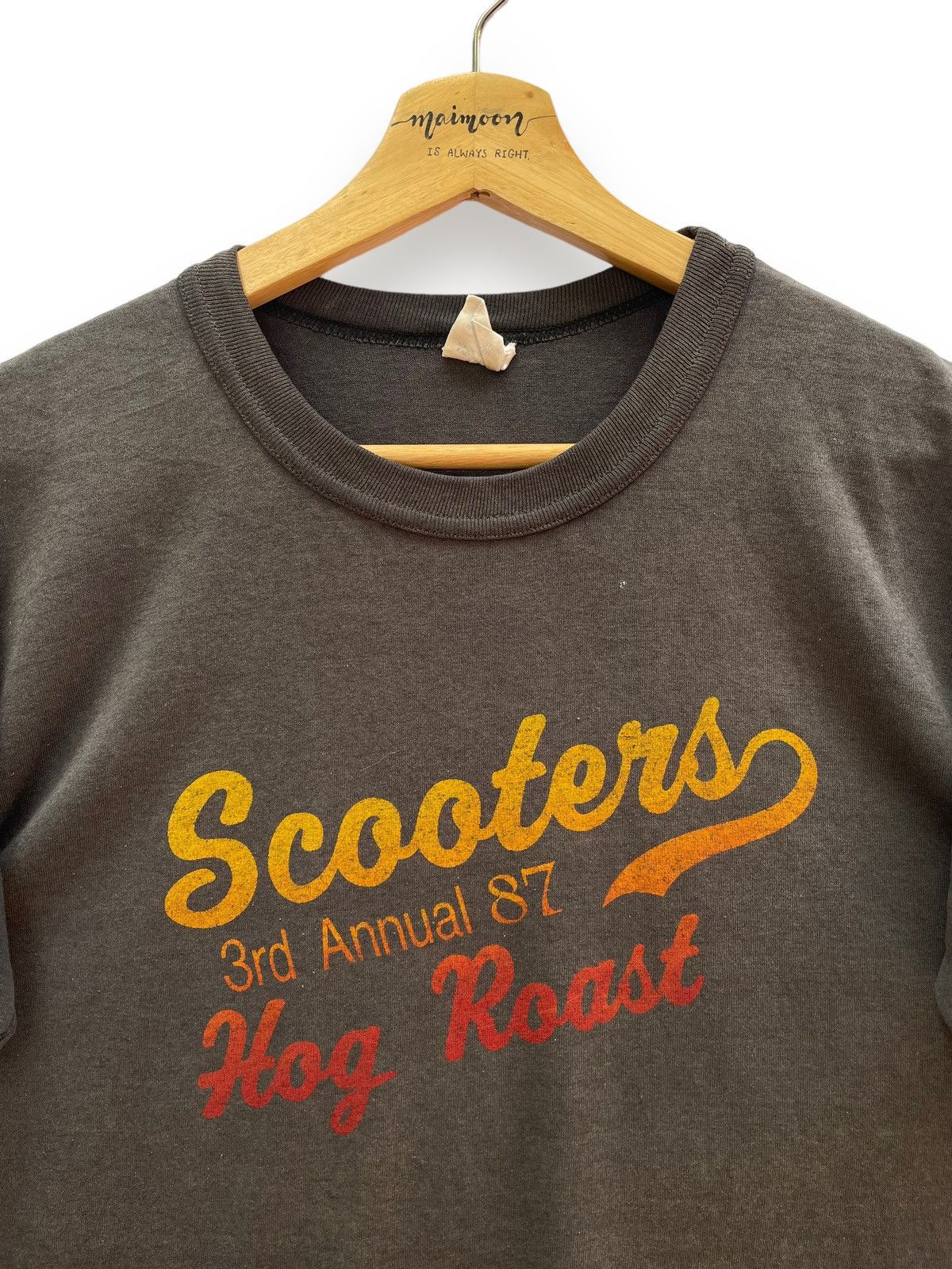 Vintage Vintage 87’s Scooters Hog Roast T-shirt Size US M / EU 48-50 / 2 - 3 Thumbnail